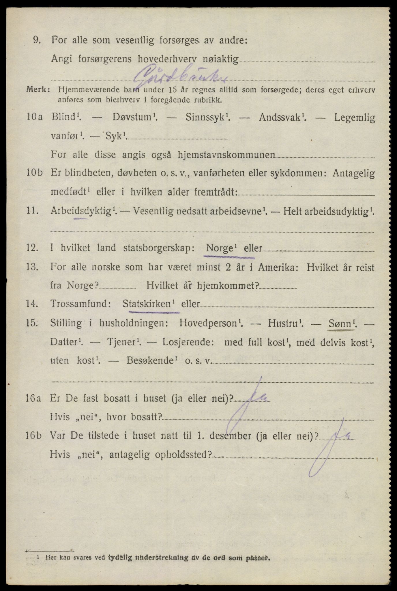 SAO, 1920 census for Bærum, 1920, p. 9739