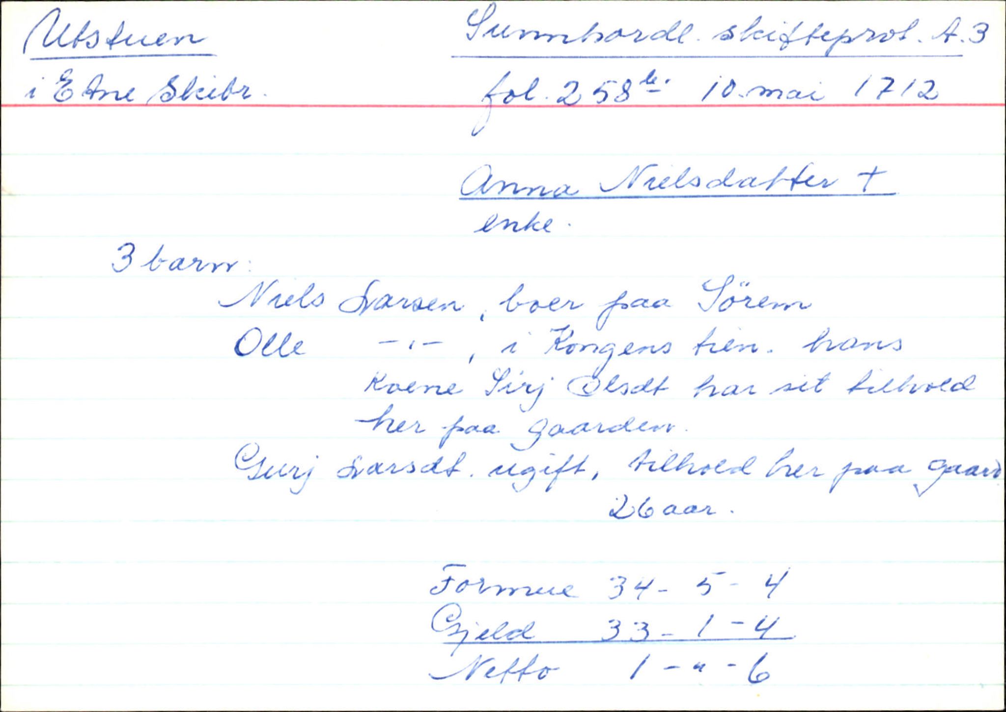 Skiftekort ved Statsarkivet i Bergen, SAB/SKIFTEKORT/004/L0002: Skifteprotokoll nr. 3, 1708-1717, p. 69