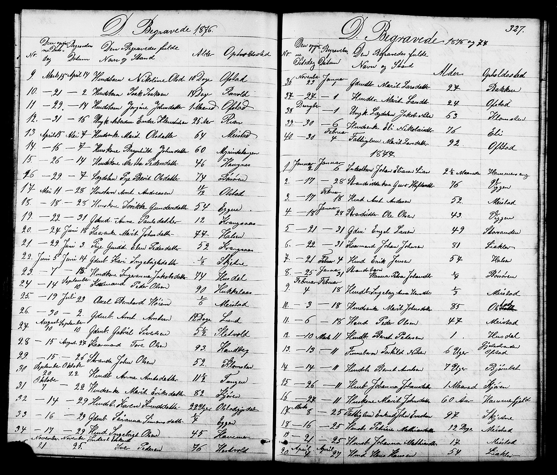 Ministerialprotokoller, klokkerbøker og fødselsregistre - Sør-Trøndelag, SAT/A-1456/665/L0777: Parish register (copy) no. 665C02, 1867-1915, p. 327