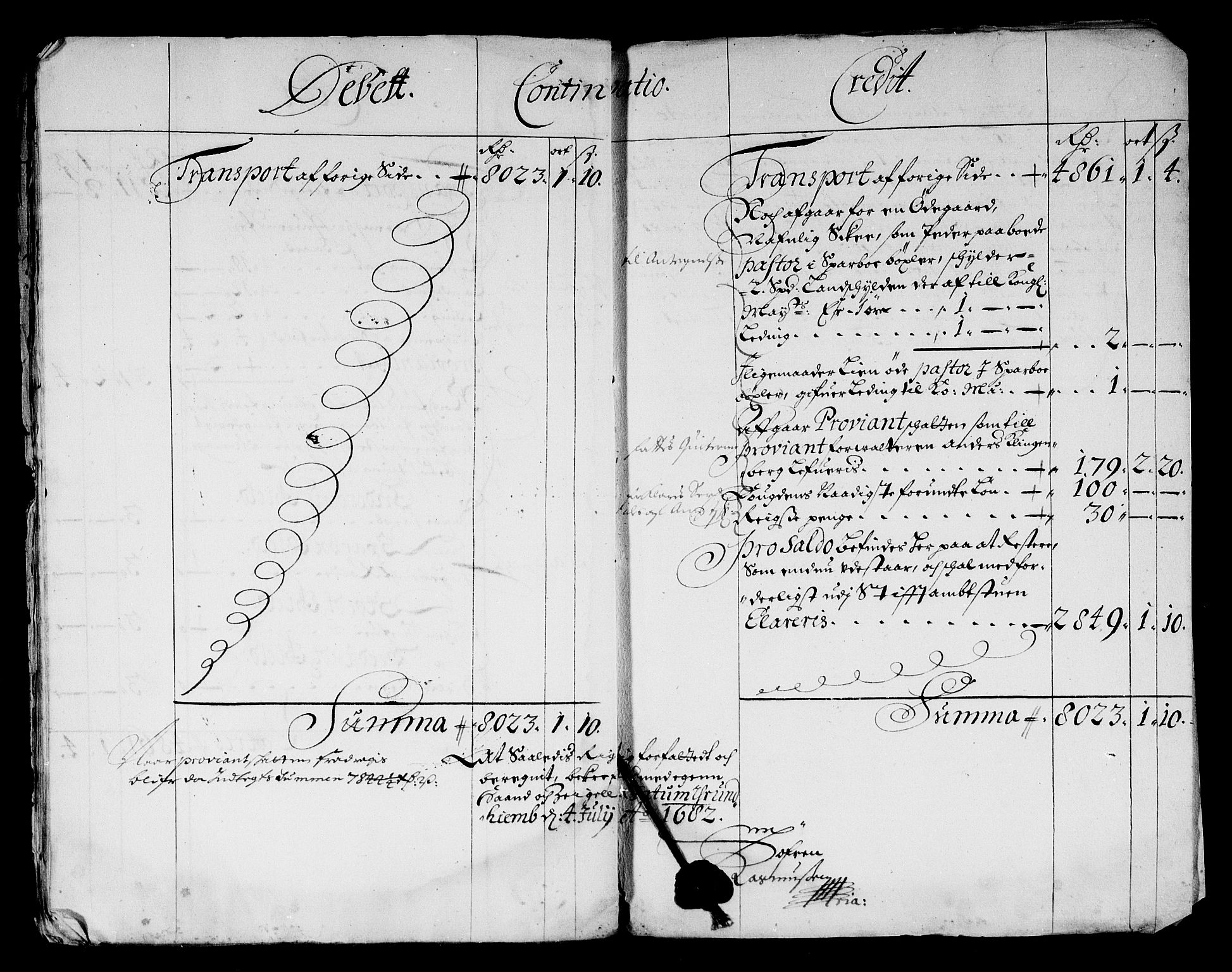 Rentekammeret inntil 1814, Reviderte regnskaper, Stiftamtstueregnskaper, Trondheim stiftamt og Nordland amt, AV/RA-EA-6044/R/Rf/L0064: Trondheim stiftamt, 1681