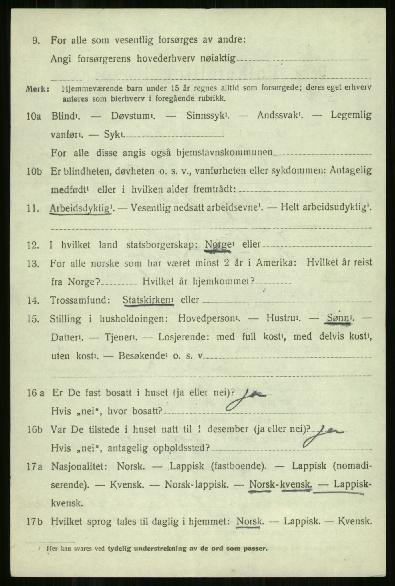 SATØ, 1920 census for Skjervøy, 1920, p. 8396