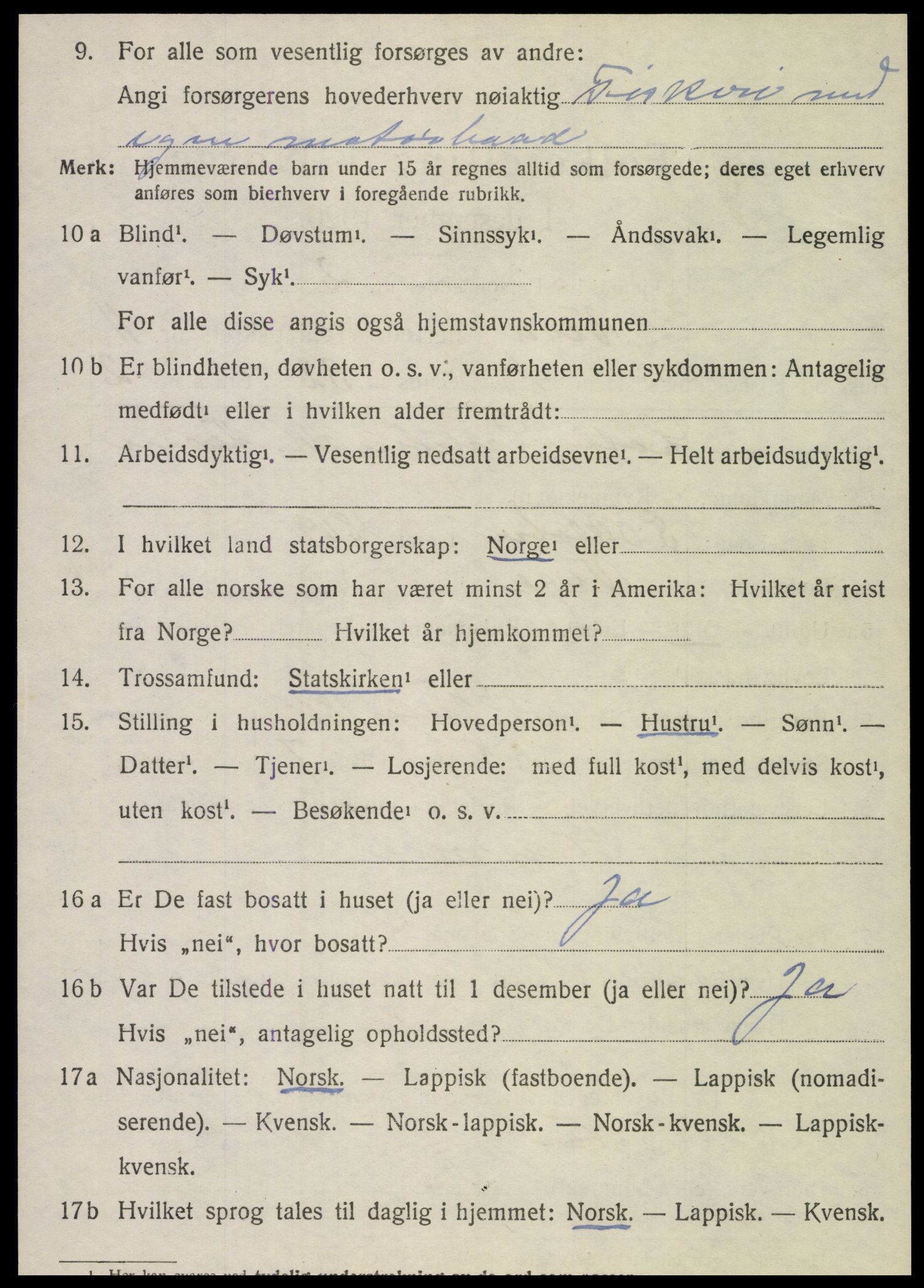 SAT, 1920 census for Vega, 1920, p. 5502