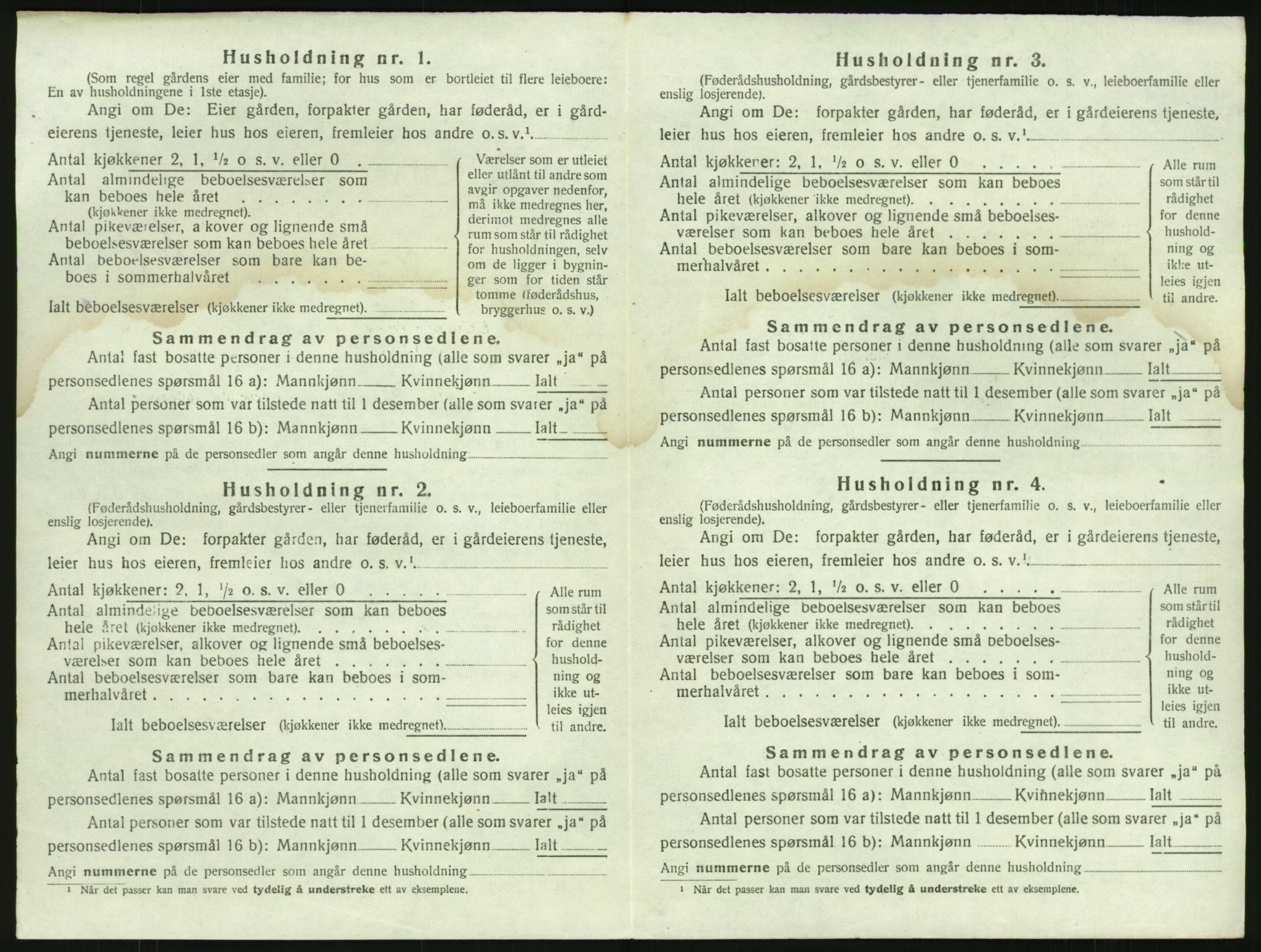 SAKO, 1920 census for Brunlanes, 1920, p. 718