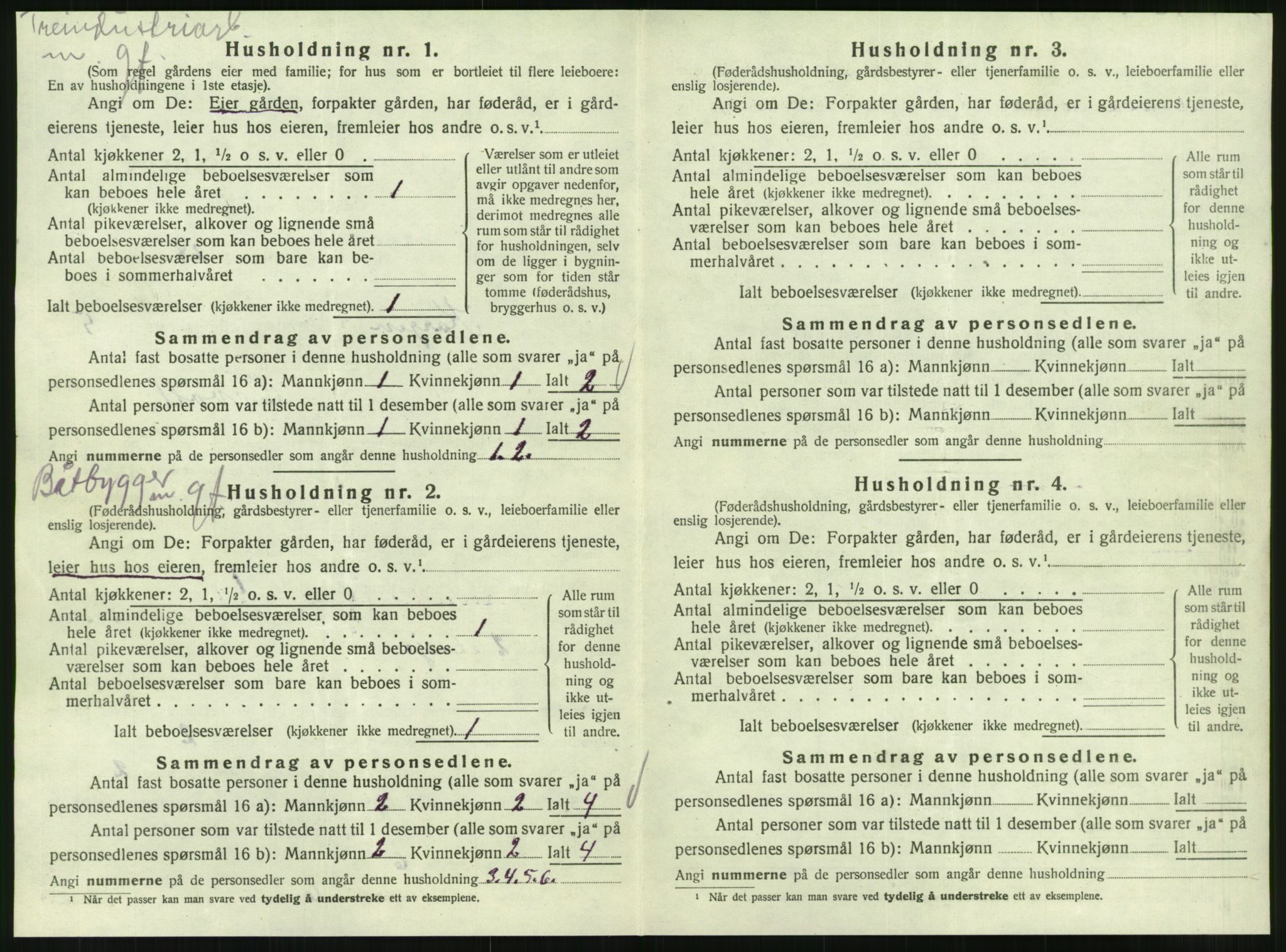 SAT, 1920 census for Korgen, 1920, p. 353