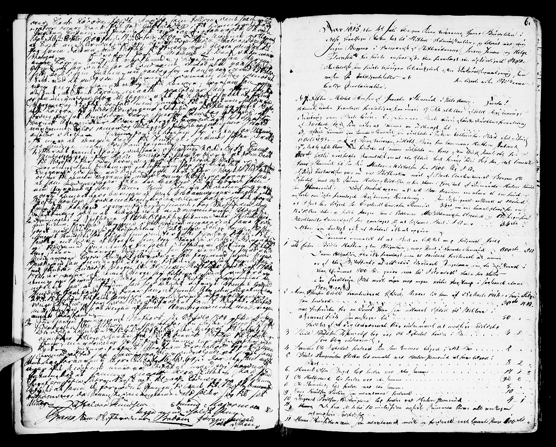 Ringerike og Hallingdal sorenskriveri, AV/SAKO-A-81/H/Ha/L0026: Skifteprotokoll, 1815-1823, p. 5b-6a