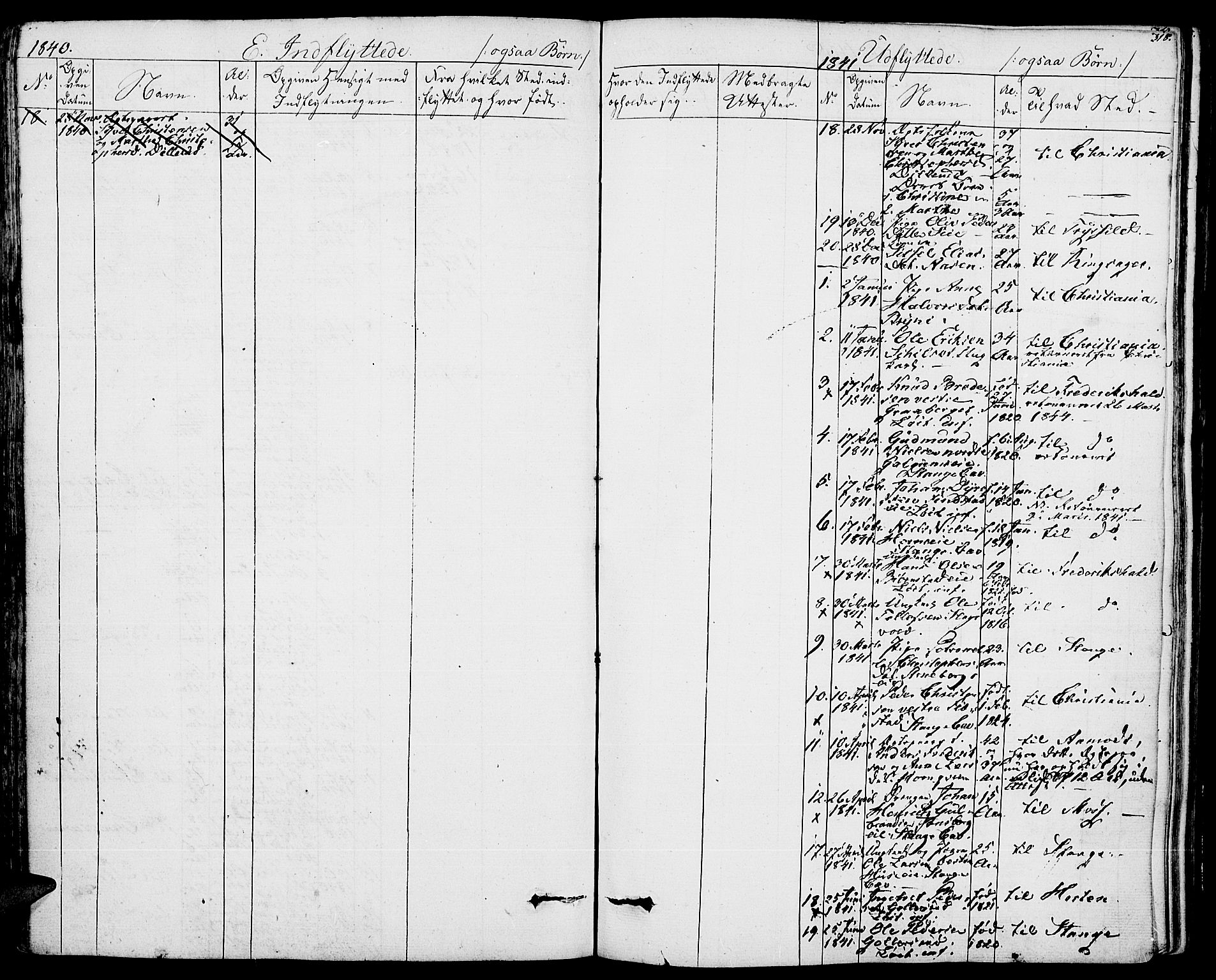 Romedal prestekontor, AV/SAH-PREST-004/K/L0003: Parish register (official) no. 3, 1829-1846, p. 318