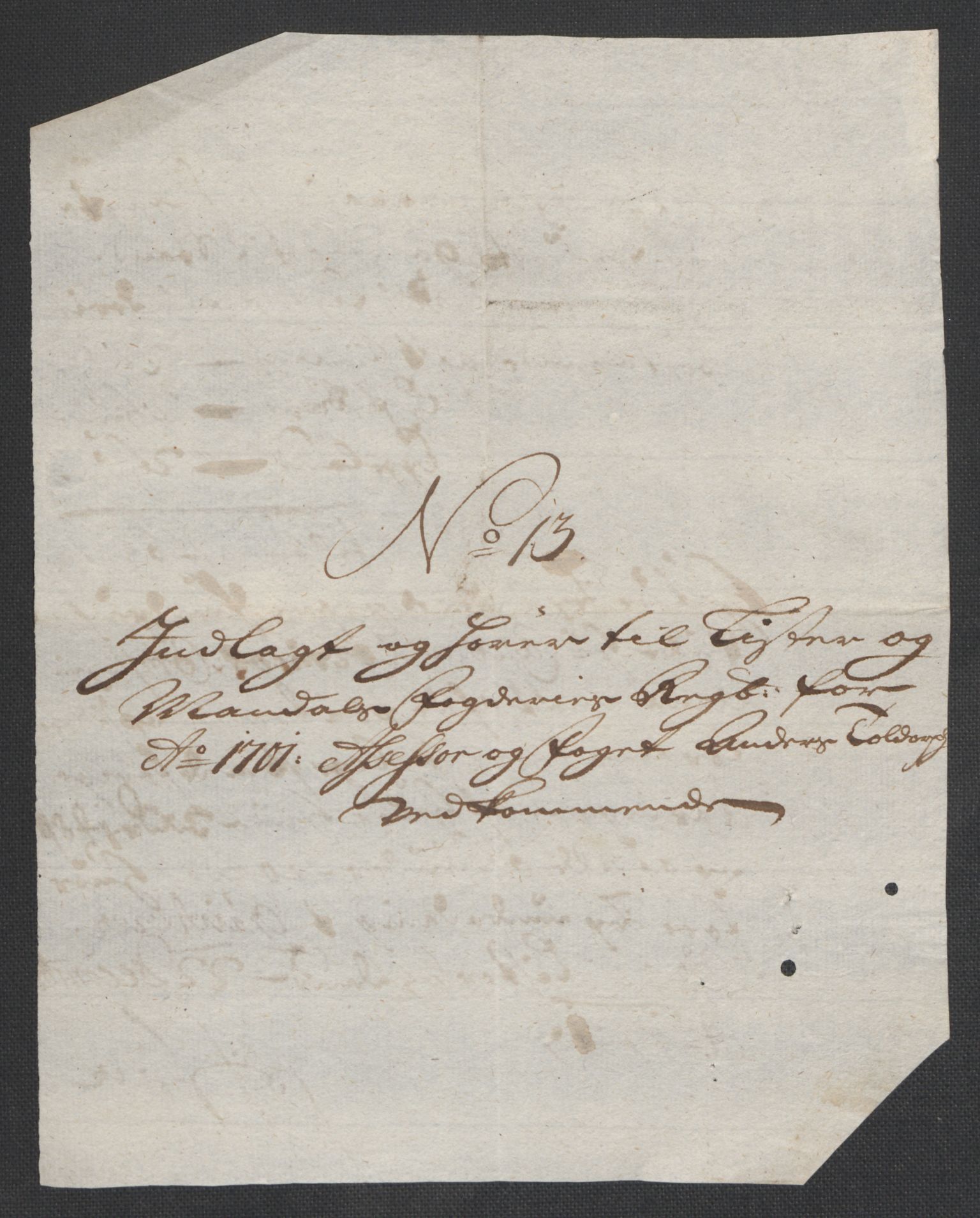 Rentekammeret inntil 1814, Reviderte regnskaper, Fogderegnskap, RA/EA-4092/R43/L2549: Fogderegnskap Lista og Mandal, 1701-1702, p. 115