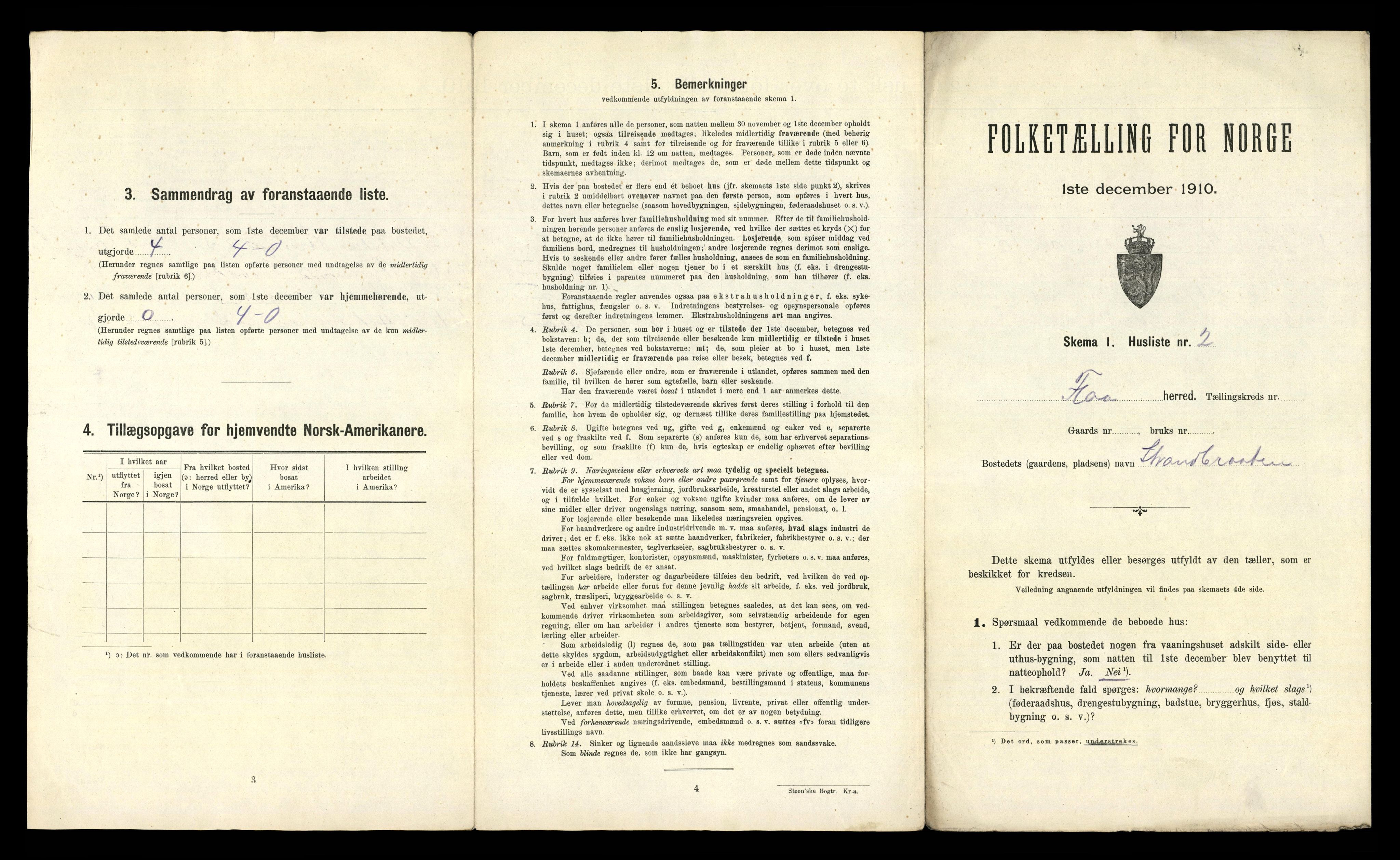 RA, 1910 census for Flå, 1910, p. 26