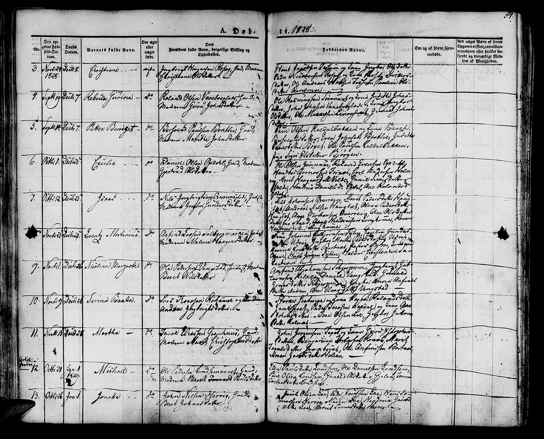 Ministerialprotokoller, klokkerbøker og fødselsregistre - Nord-Trøndelag, SAT/A-1458/741/L0390: Parish register (official) no. 741A04, 1822-1836, p. 54