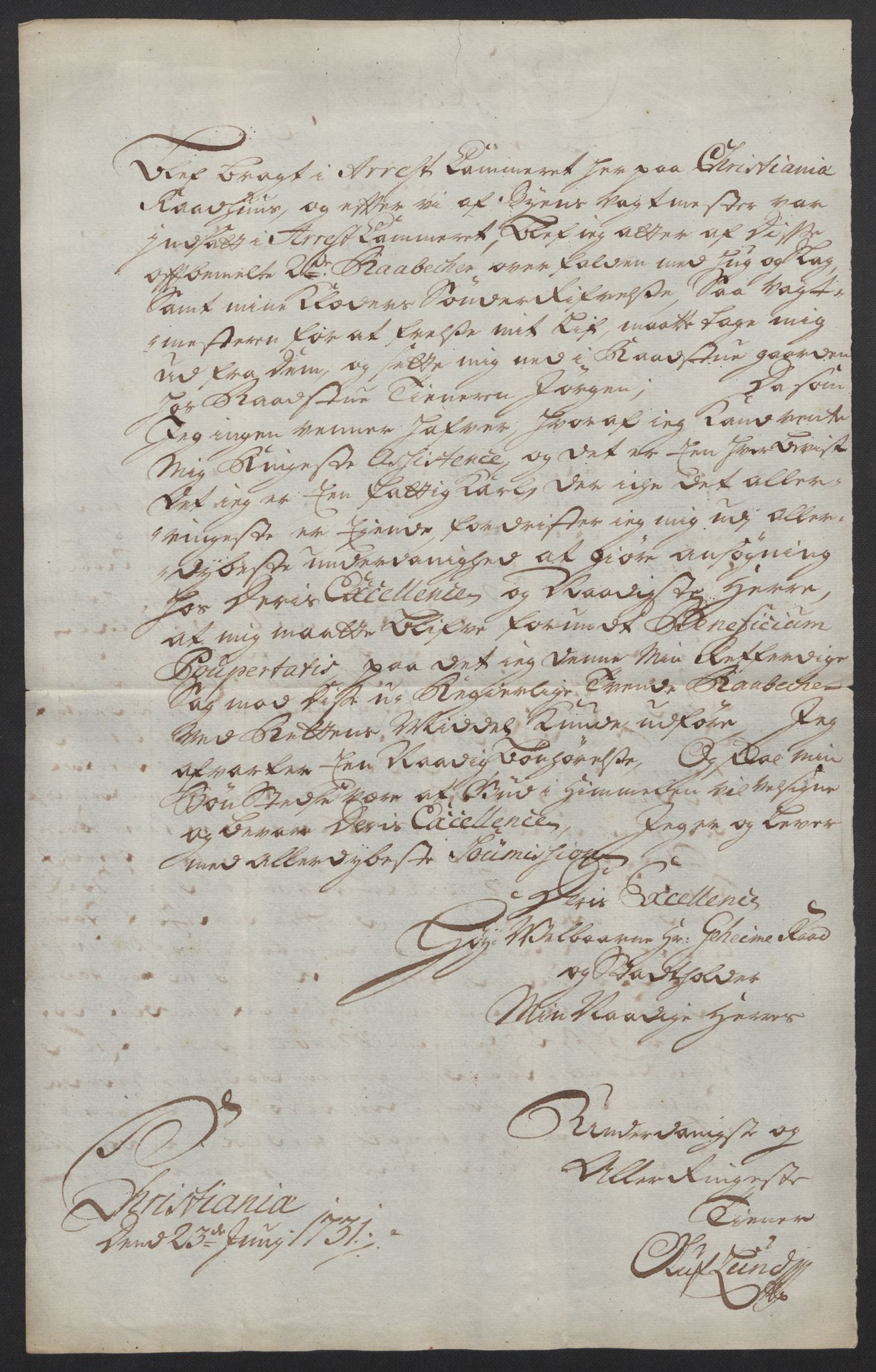 Stattholderembetet 1572-1771, AV/RA-EA-2870/Ef/L0106: Brev fra embetsmenn og andre, 1730-1732, p. 170