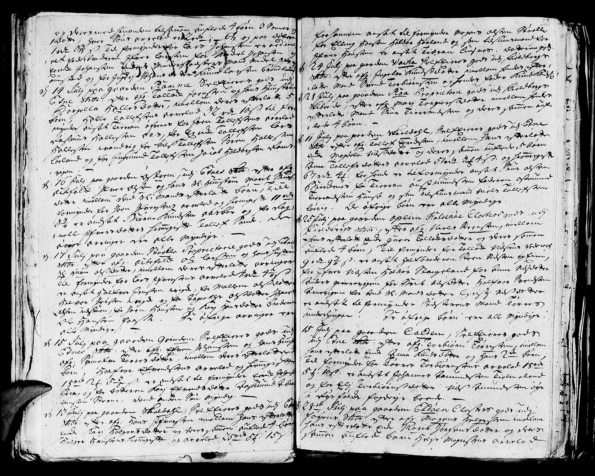 Stiftamtmannen i Bergen, AV/SAB-A-100006/F/Fd/Fdd/0001 / Lnr. 1970 - Sunnhordland, 1731-1745, p. 31b-32a