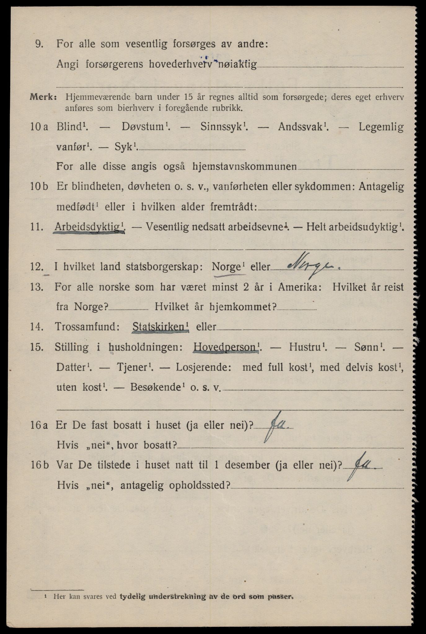 SAT, 1920 census for Trondheim, 1920, p. 71389