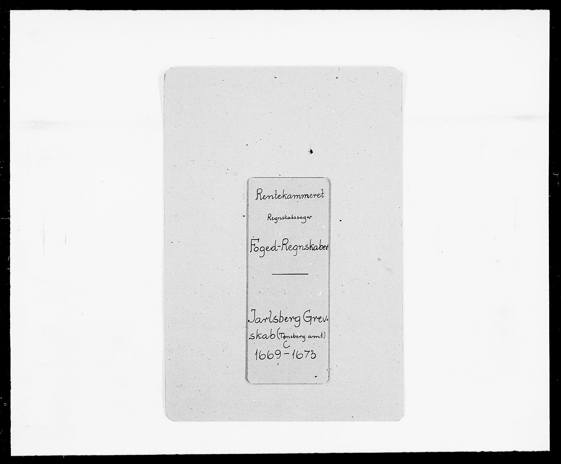 Rentekammeret inntil 1814, Reviderte regnskaper, Fogderegnskap, AV/RA-EA-4092/R32/L1841: Fogderegnskap Jarlsberg grevskap, 1664-1673, p. 69