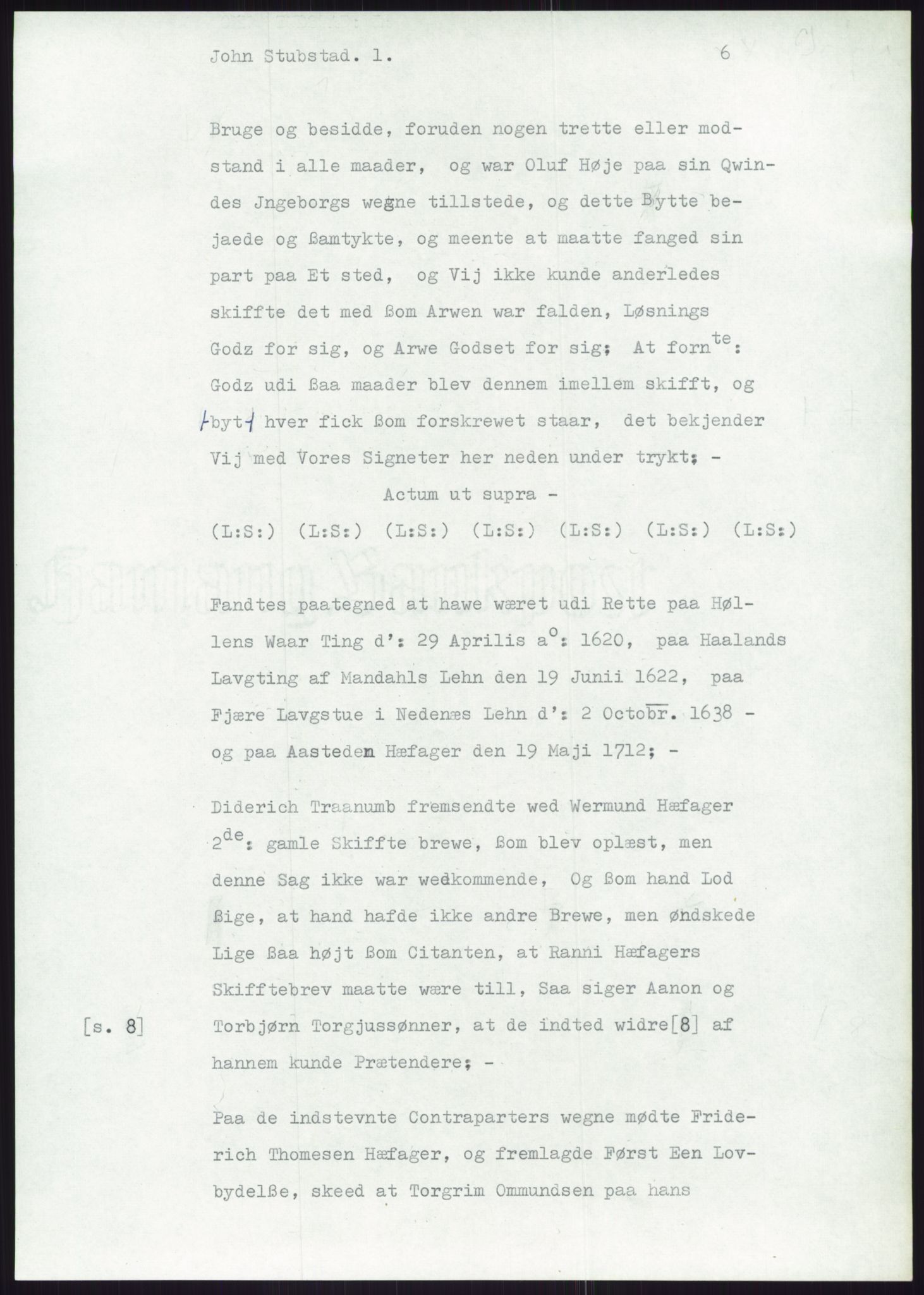 Samlinger til kildeutgivelse, Diplomavskriftsamlingen, AV/RA-EA-4053/H/Ha, p. 3254