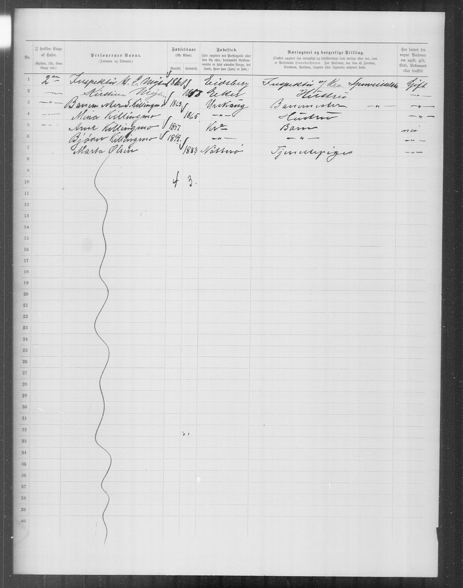 OBA, Municipal Census 1899 for Kristiania, 1899, p. 12998