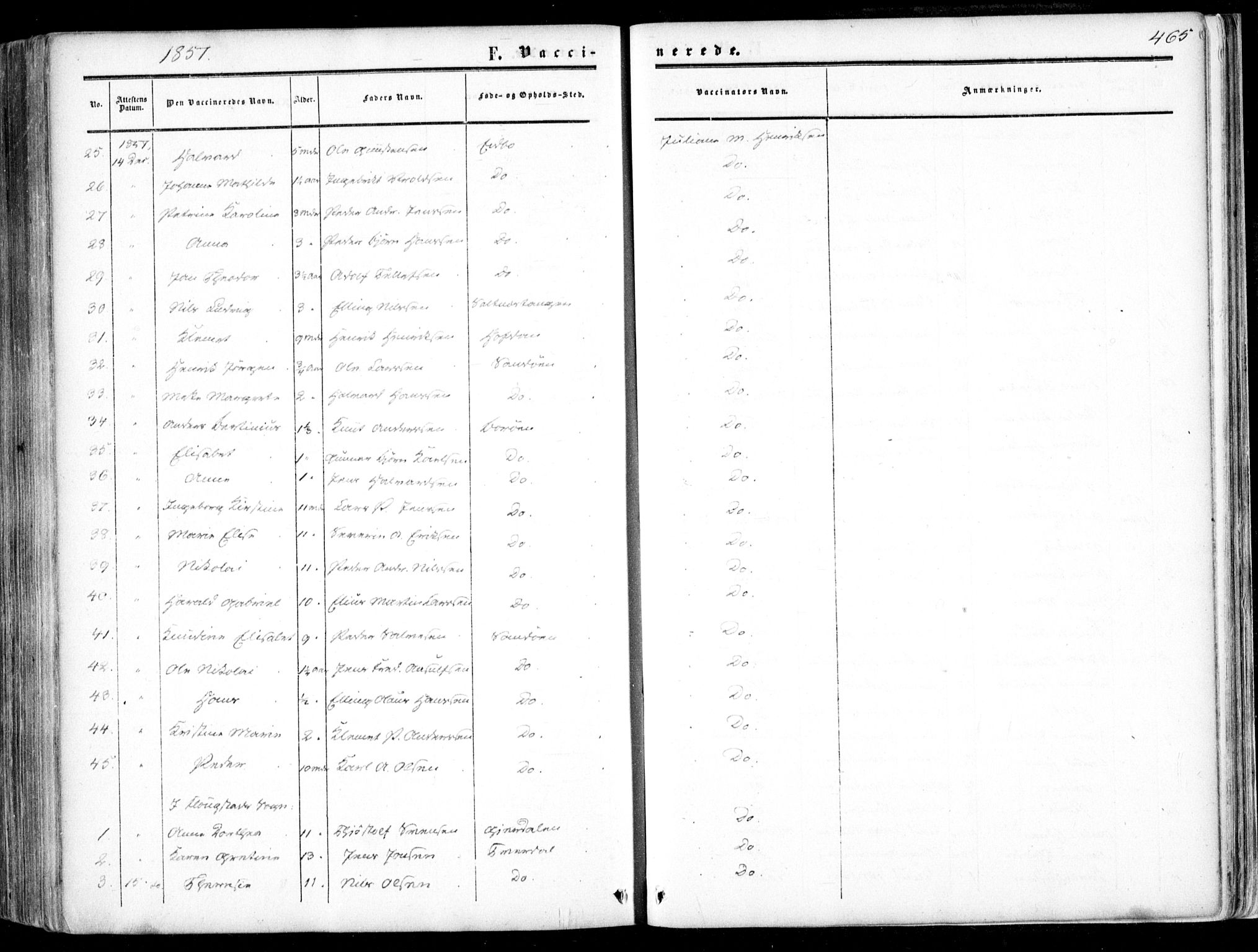 Dypvåg sokneprestkontor, SAK/1111-0007/F/Fa/Faa/L0006: Parish register (official) no. A 6, 1855-1872, p. 465