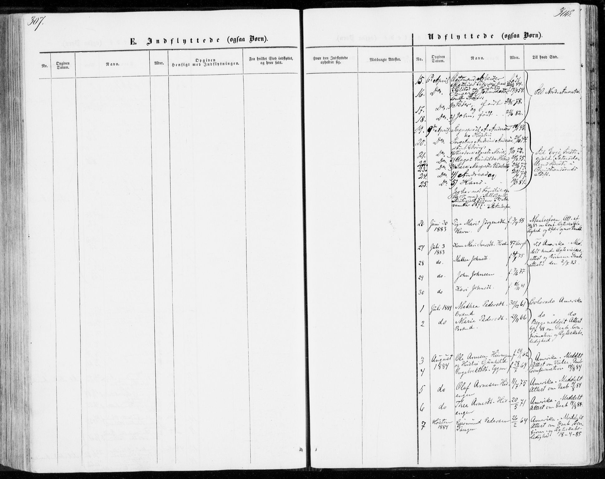 Sollia prestekontor, SAH/PREST-050/H/Ha/Haa/L0001: Parish register (official) no. 1, 1856-1885, p. 307-308