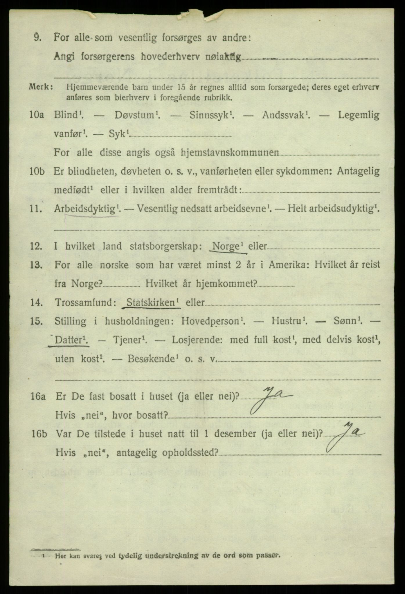 SAB, 1920 census for Alversund, 1920, p. 7667