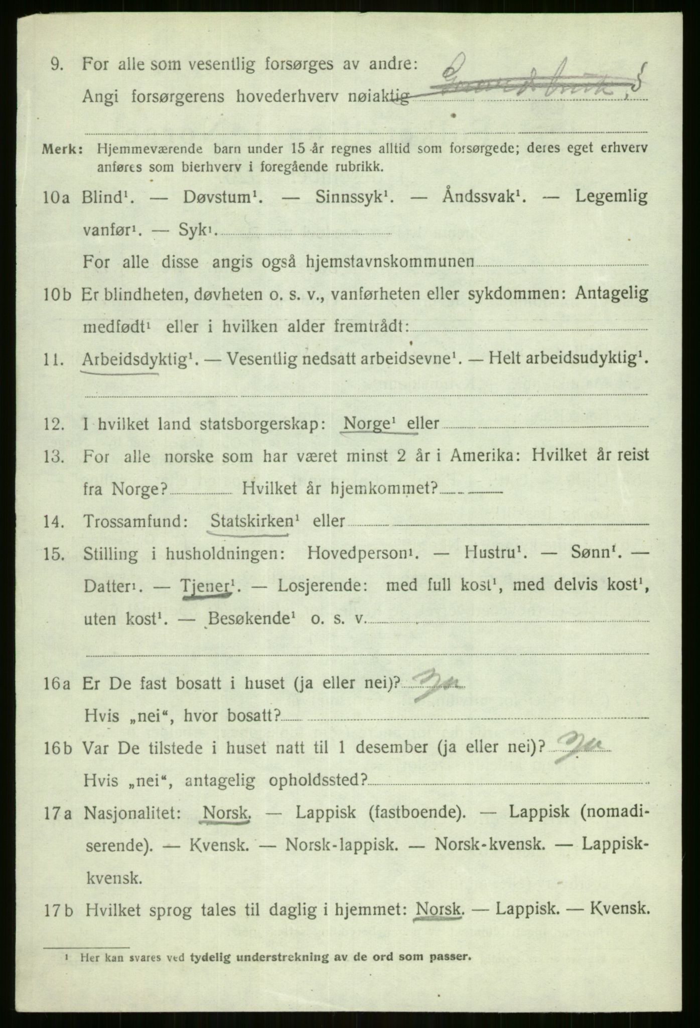 SATØ, 1920 census for Sørreisa, 1920, p. 4758