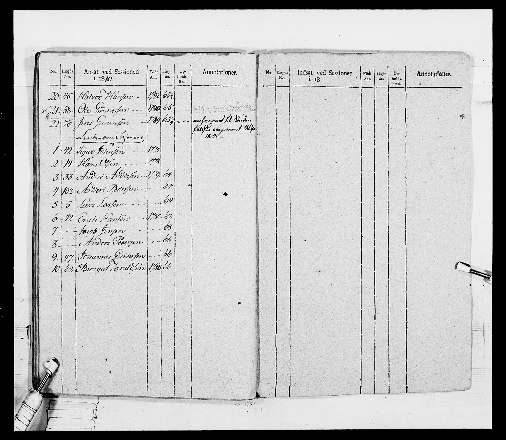 Generalitets- og kommissariatskollegiet, Det kongelige norske kommissariatskollegium, RA/EA-5420/E/Eh/L0116: Telemarkske nasjonale infanteriregiment, 1810, p. 295