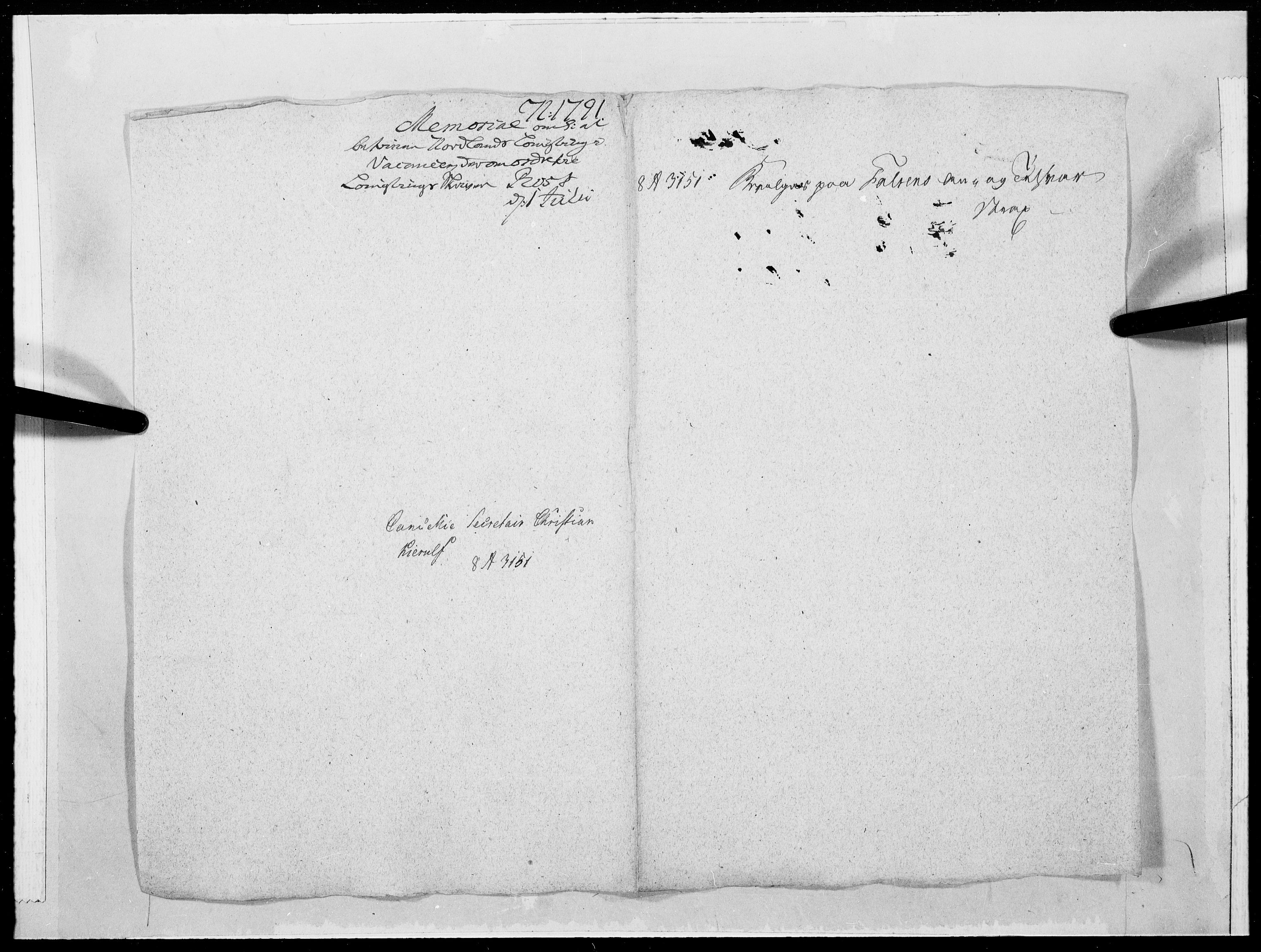 Danske Kanselli 1572-1799, AV/RA-EA-3023/F/Fc/Fcc/Fcca/L0285: Norske innlegg 1572-1799, 1791, p. 19