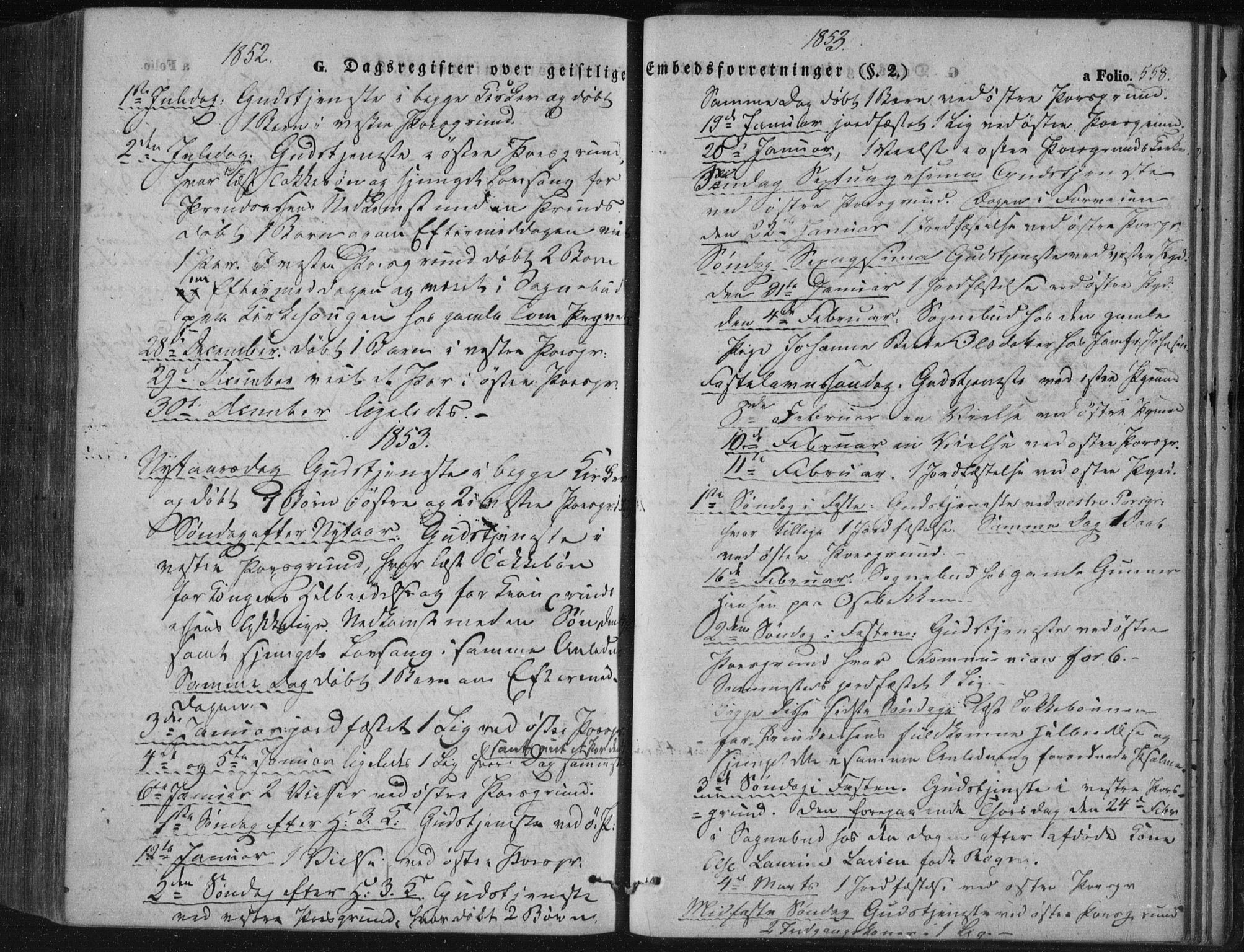 Porsgrunn kirkebøker , SAKO/A-104/F/Fa/L0006: Parish register (official) no. 6, 1841-1857, p. 558
