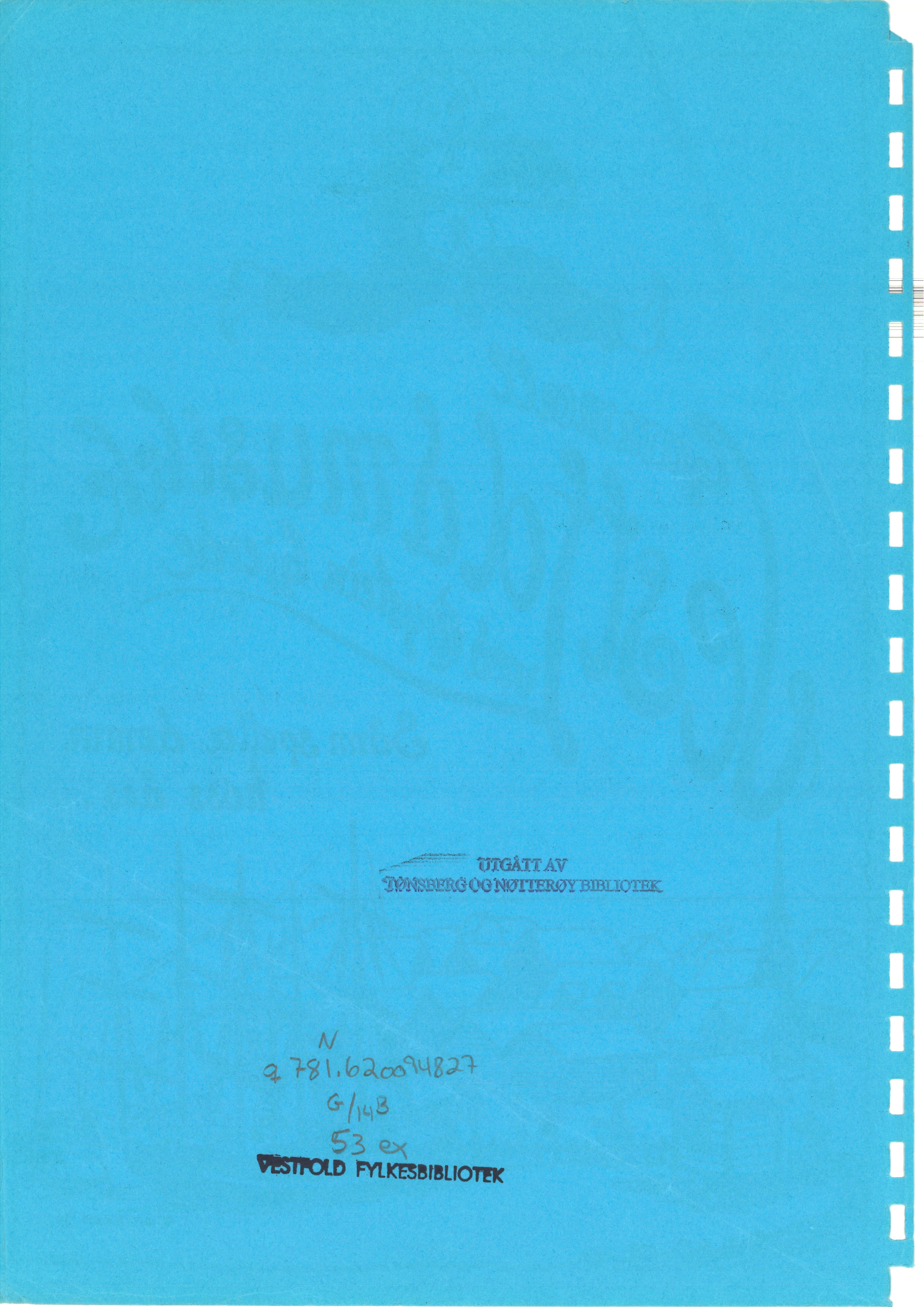 Sa 16 - Folkemusikk fra Vestfold, Gjerdesamlingen, VEMU/A-1868/H/L0006/0004: Innsamlet informasjon, kopier / 14b "Folkemusikk i Vestfold" i Universitetsbiblioteket etter Erling Bøe