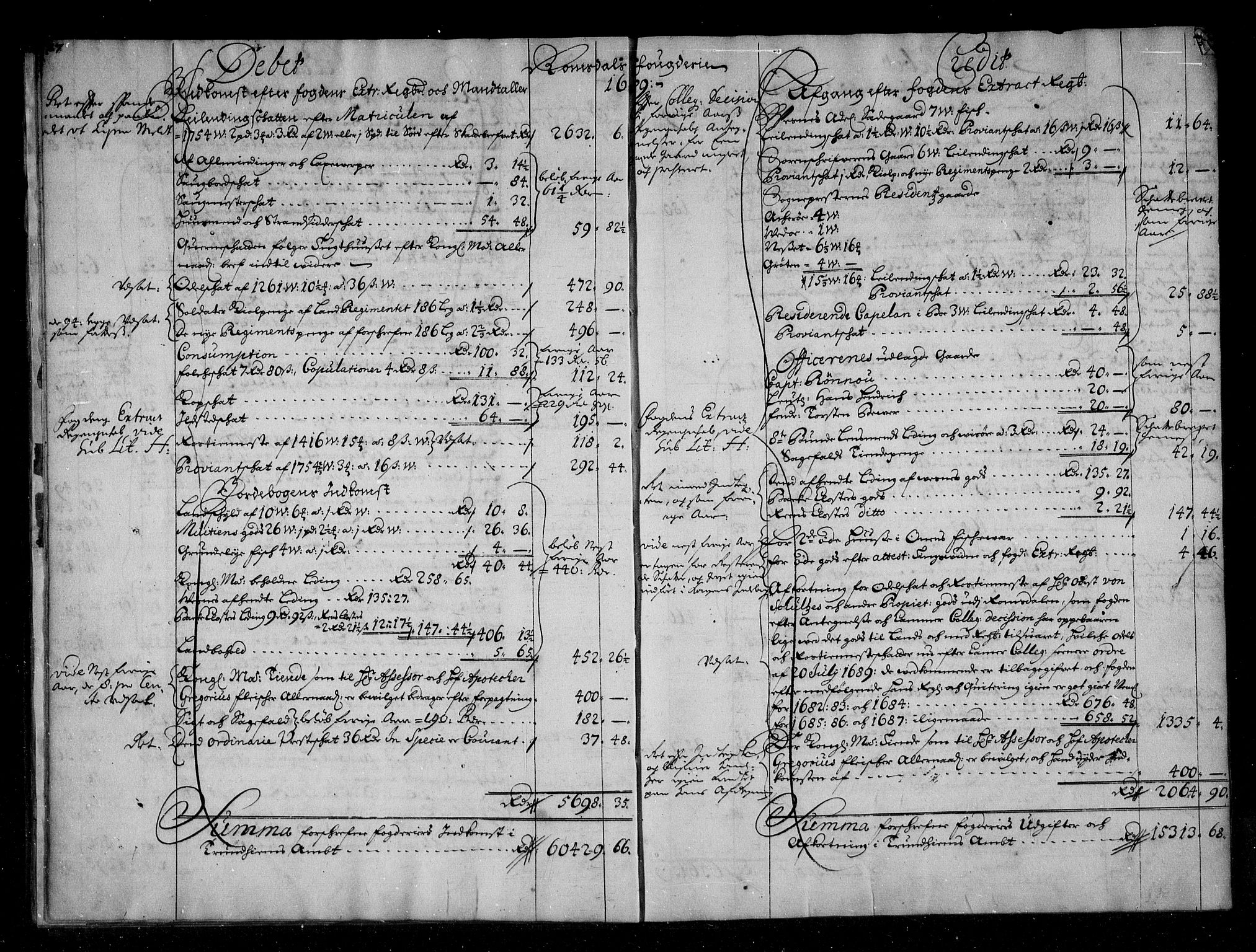 Rentekammeret inntil 1814, Reviderte regnskaper, Stiftamtstueregnskaper, Trondheim stiftamt og Nordland amt, AV/RA-EA-6044/R/Rg/L0088: Trondheim stiftamt og Nordland amt, 1686-1690
