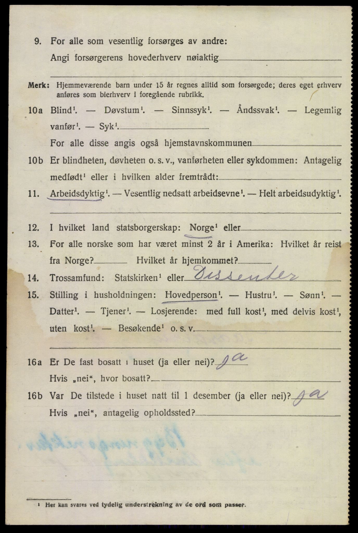 SAKO, 1920 census for Holla, 1920, p. 7120