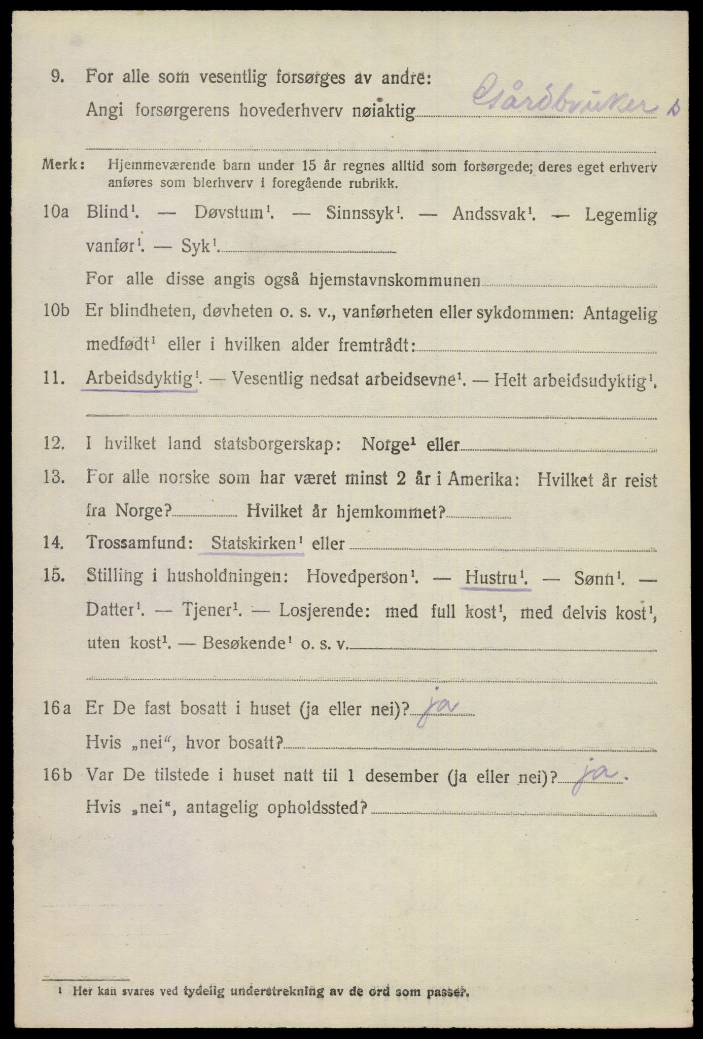 SAKO, 1920 census for Eidanger, 1920, p. 5031