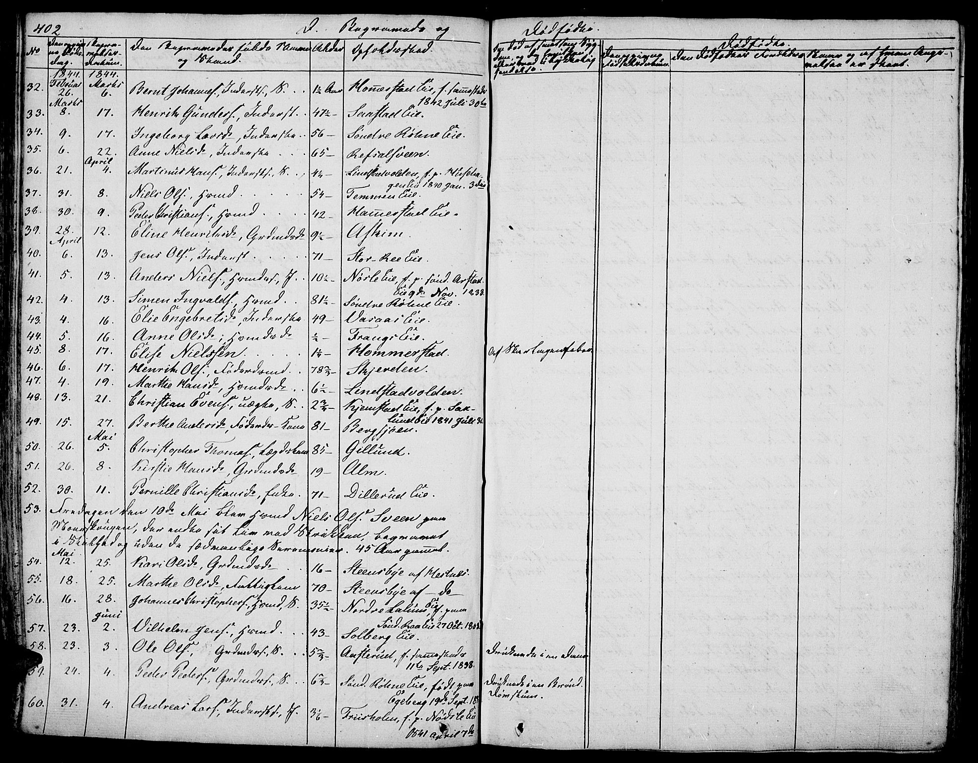 Stange prestekontor, AV/SAH-PREST-002/L/L0003: Parish register (copy) no. 3, 1840-1864, p. 402