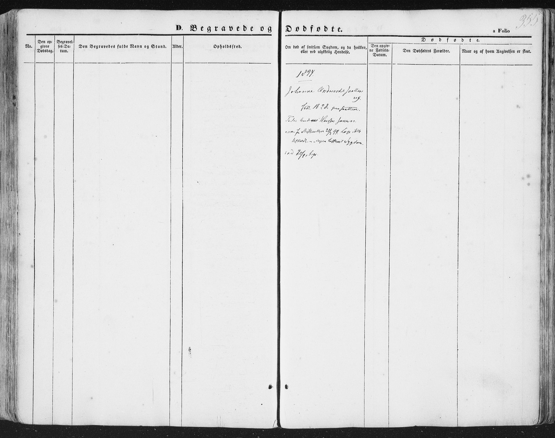 Hetland sokneprestkontor, AV/SAST-A-101826/30/30BA/L0002: Parish register (official) no. A 2, 1849-1869, p. 355