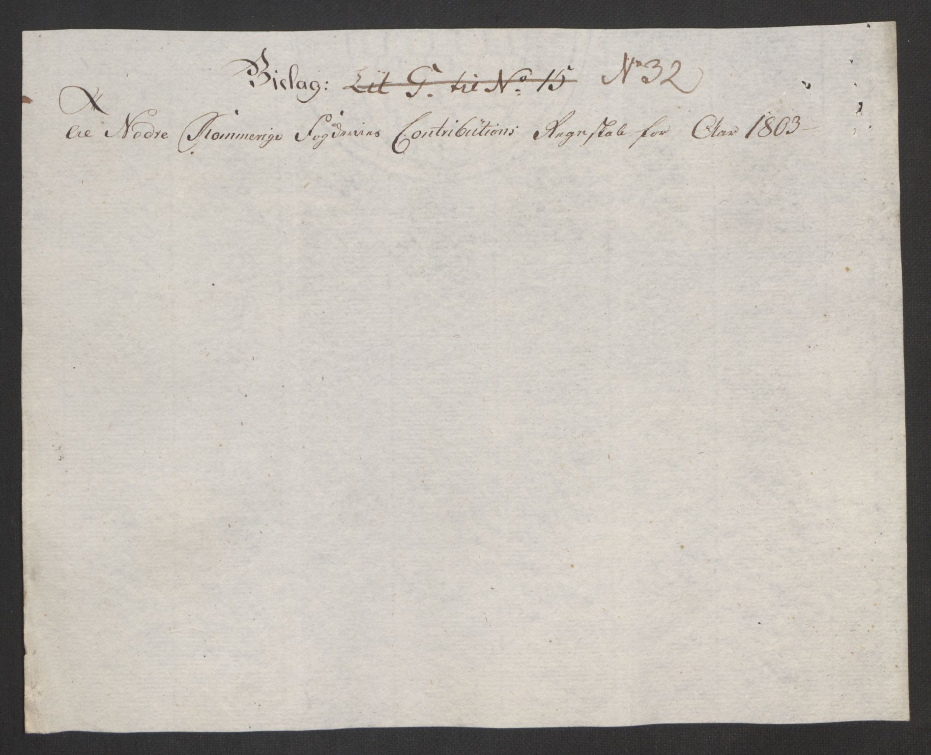 Rentekammeret inntil 1814, Reviderte regnskaper, Fogderegnskap, RA/EA-4092/R11/L0679: Fogderegnskap Nedre Romerike, 1803, p. 126