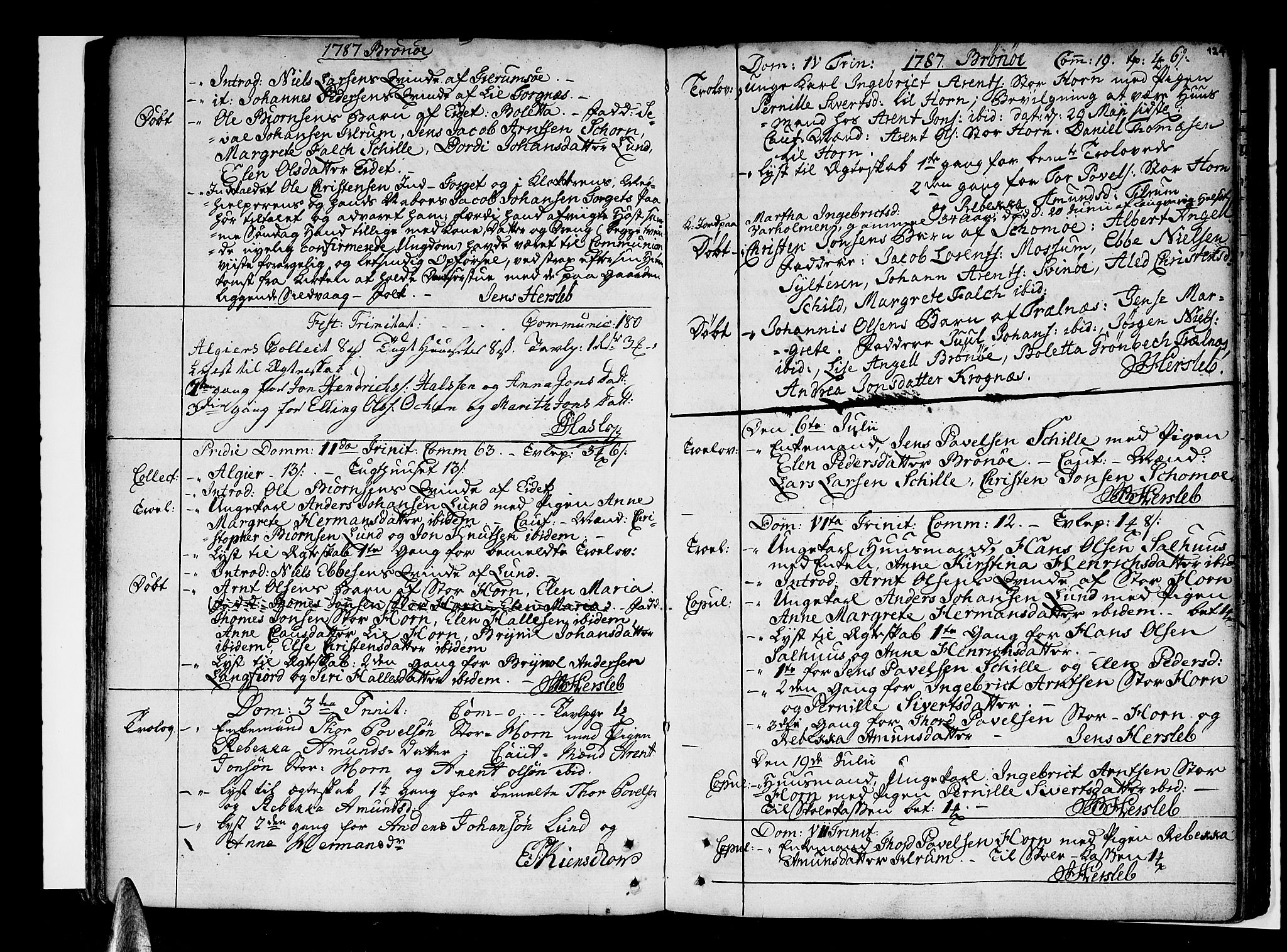 Ministerialprotokoller, klokkerbøker og fødselsregistre - Nordland, SAT/A-1459/813/L0195: Parish register (official) no. 813A05, 1752-1803, p. 124