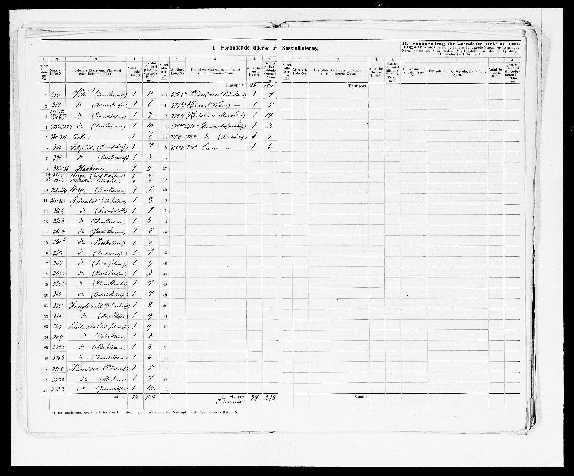 SAB, 1875 census for 1263P Lindås, 1875, p. 26