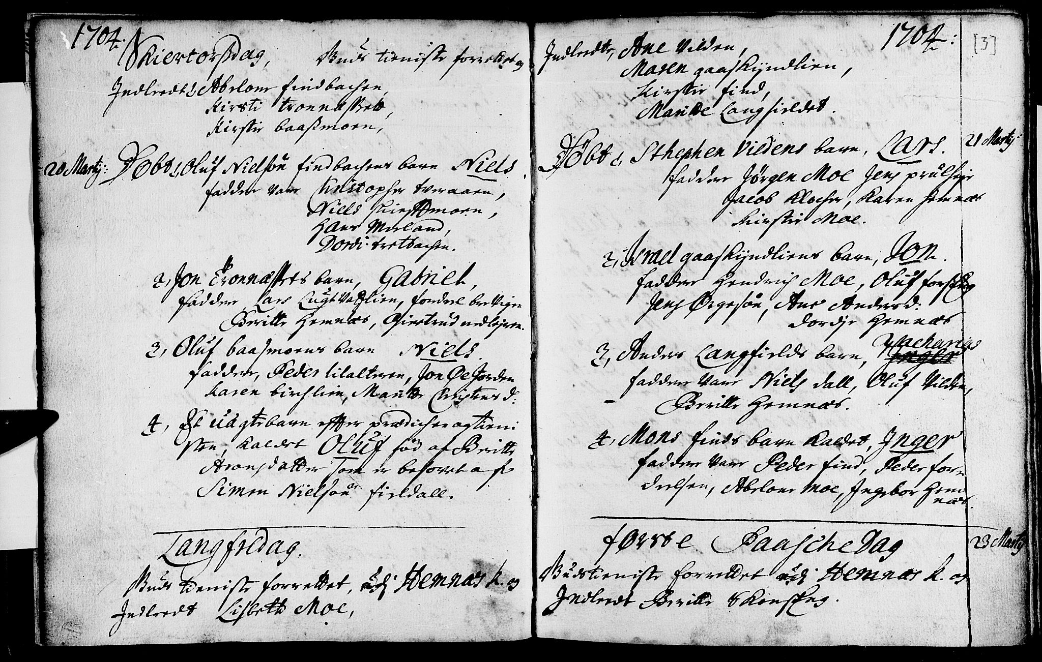 Ministerialprotokoller, klokkerbøker og fødselsregistre - Nordland, SAT/A-1459/825/L0345: Parish register (official) no. 825A01, 1704-1728, p. 3