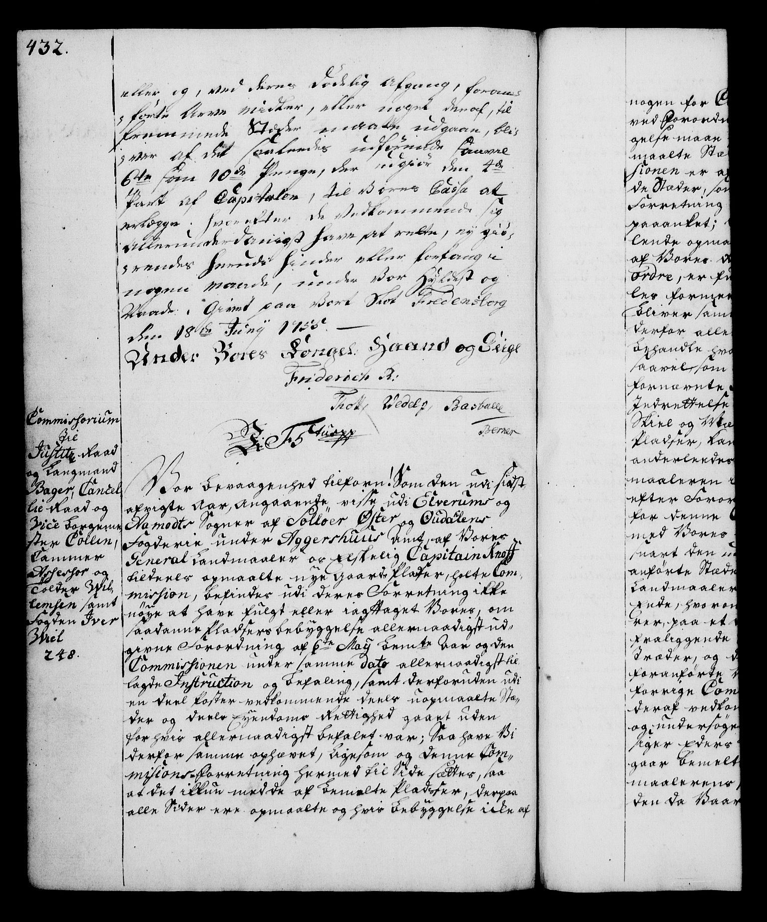 Rentekammeret, Kammerkanselliet, RA/EA-3111/G/Gg/Gga/L0006: Norsk ekspedisjonsprotokoll med register (merket RK 53.6), 1749-1759, p. 432