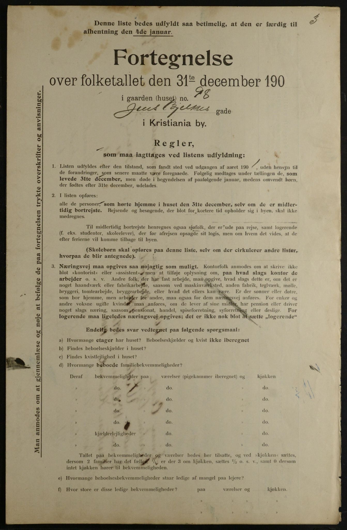 OBA, Municipal Census 1901 for Kristiania, 1901, p. 7281