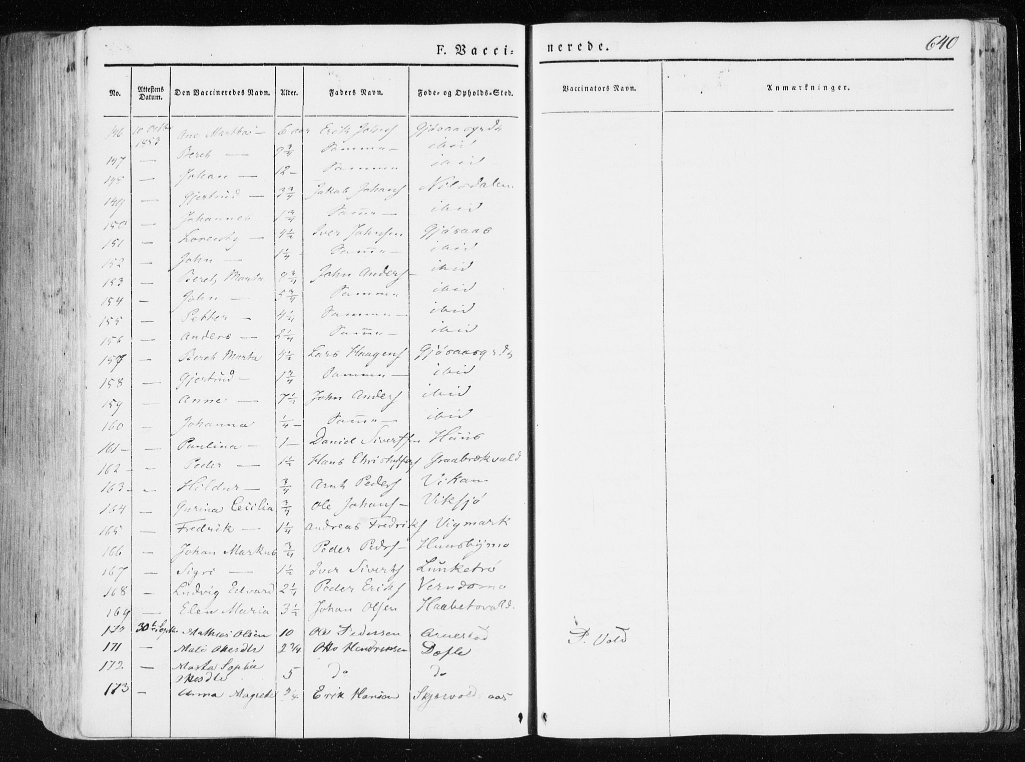 Ministerialprotokoller, klokkerbøker og fødselsregistre - Nord-Trøndelag, AV/SAT-A-1458/709/L0074: Parish register (official) no. 709A14, 1845-1858, p. 640