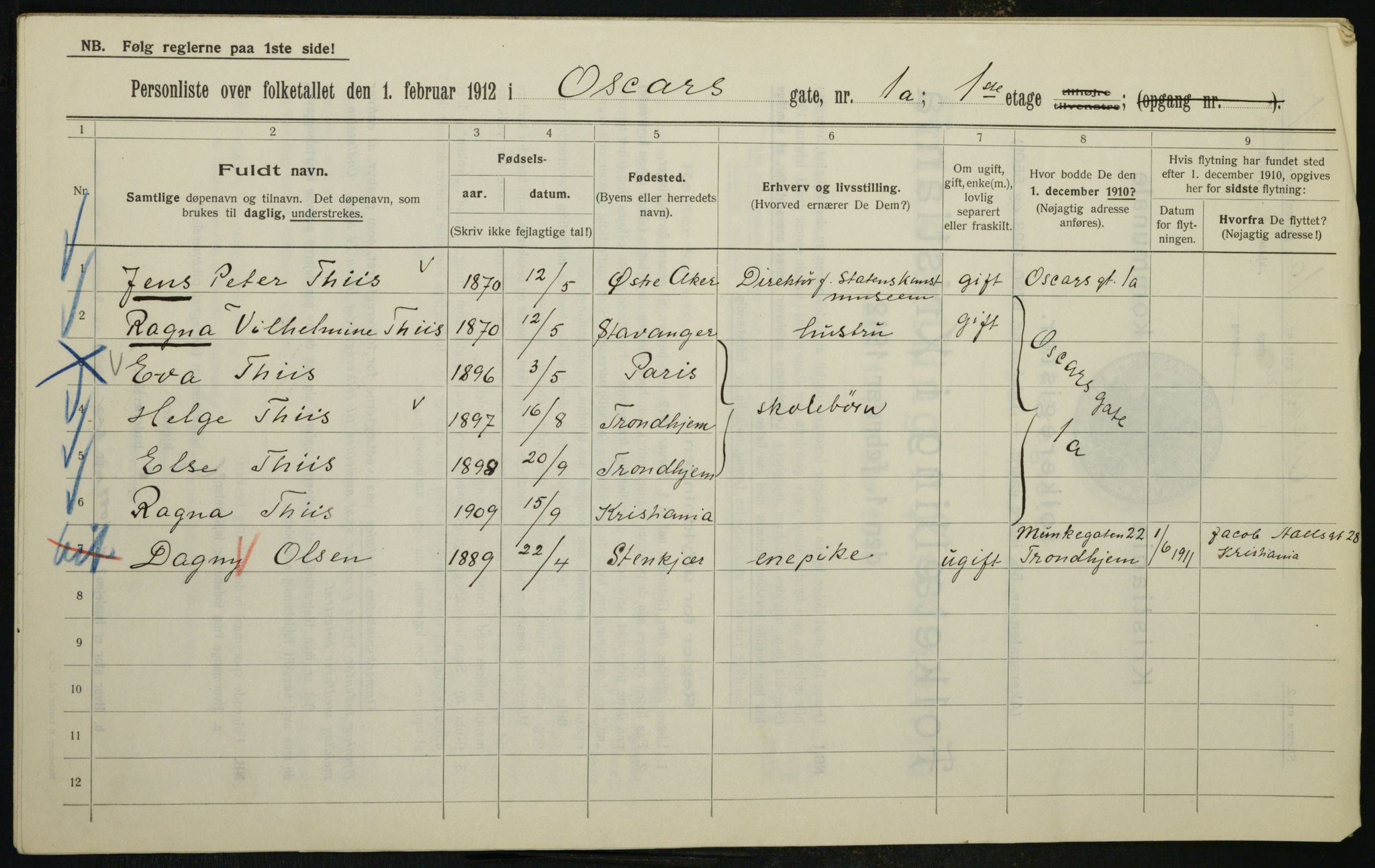 OBA, Municipal Census 1912 for Kristiania, 1912, p. 76644