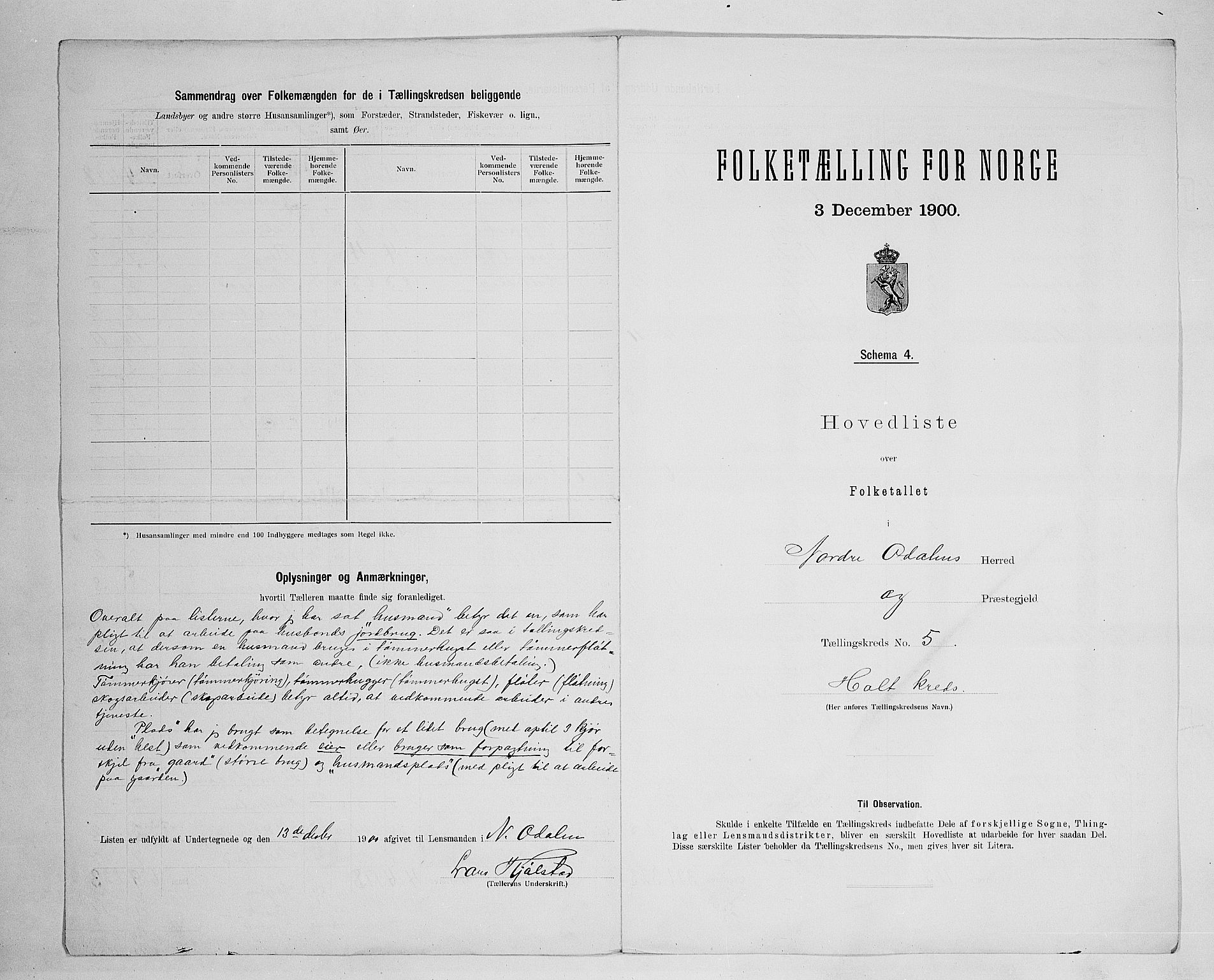 SAH, 1900 census for Nord-Odal, 1900, p. 24