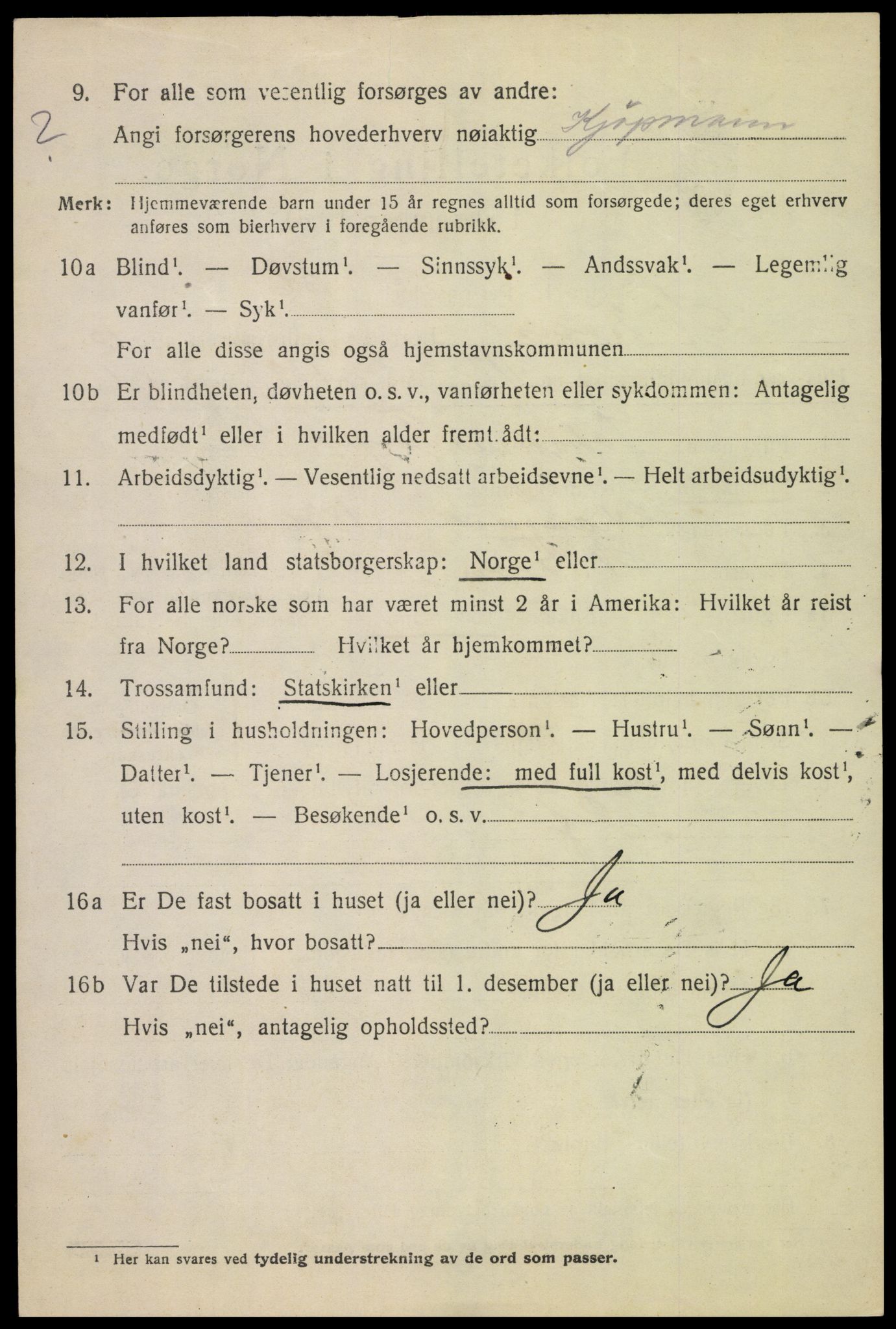 SAH, 1920 census for Nord-Fron, 1920, p. 9371