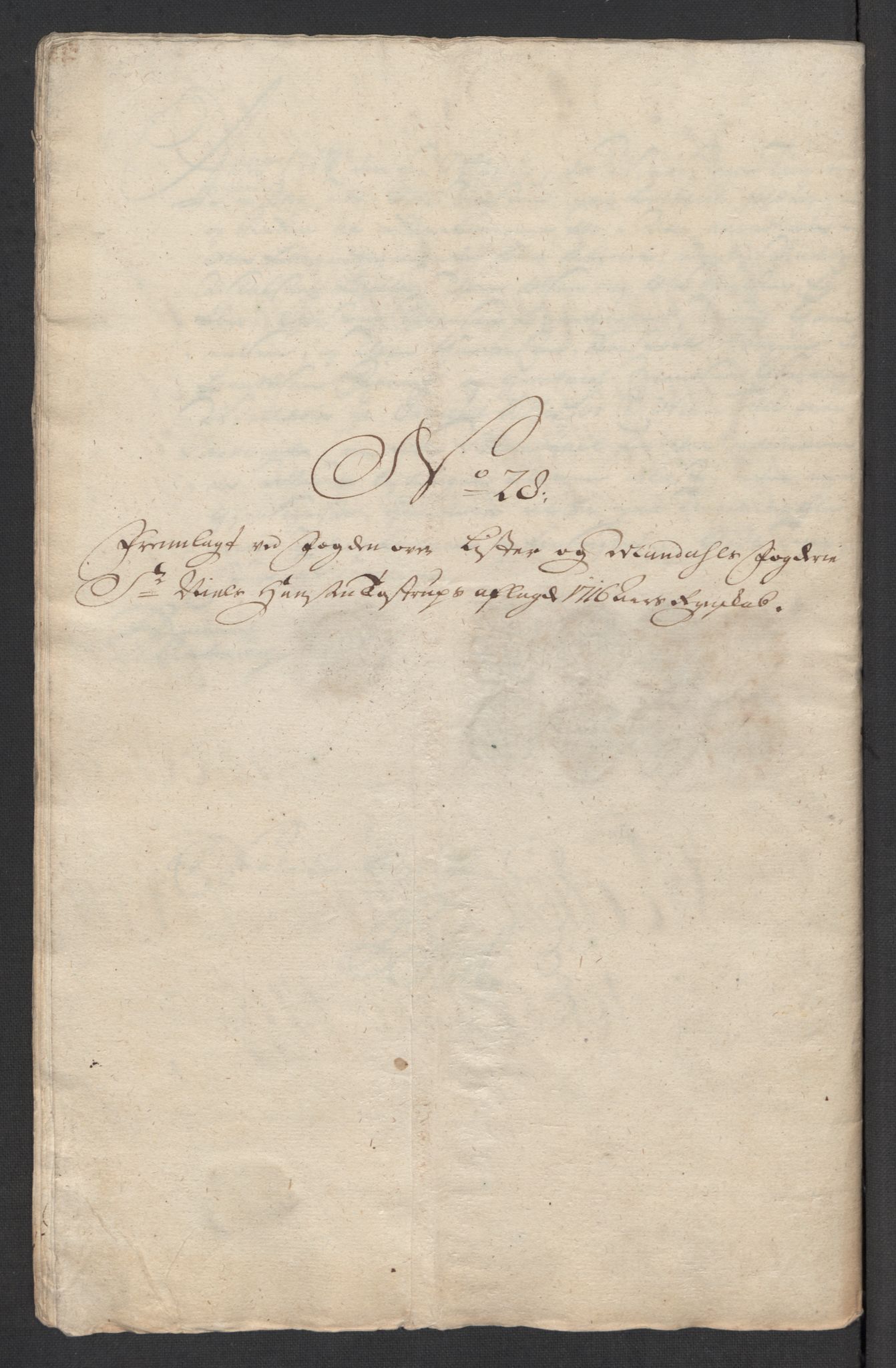 Rentekammeret inntil 1814, Reviderte regnskaper, Fogderegnskap, AV/RA-EA-4092/R43/L2560: Fogderegnskap Lista og Mandal, 1716, p. 275