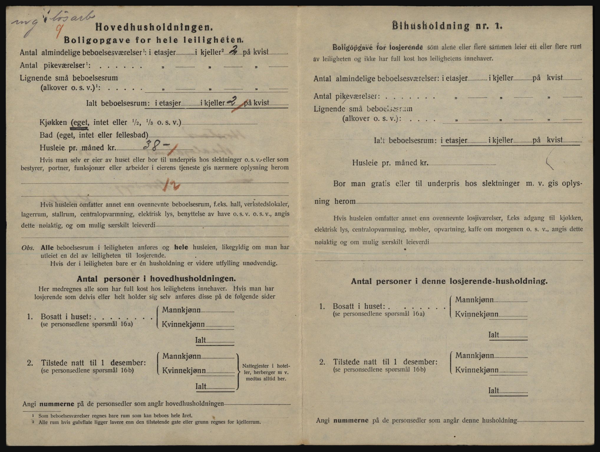 SATØ, 1920 census for Harstad, 1920, p. 1420