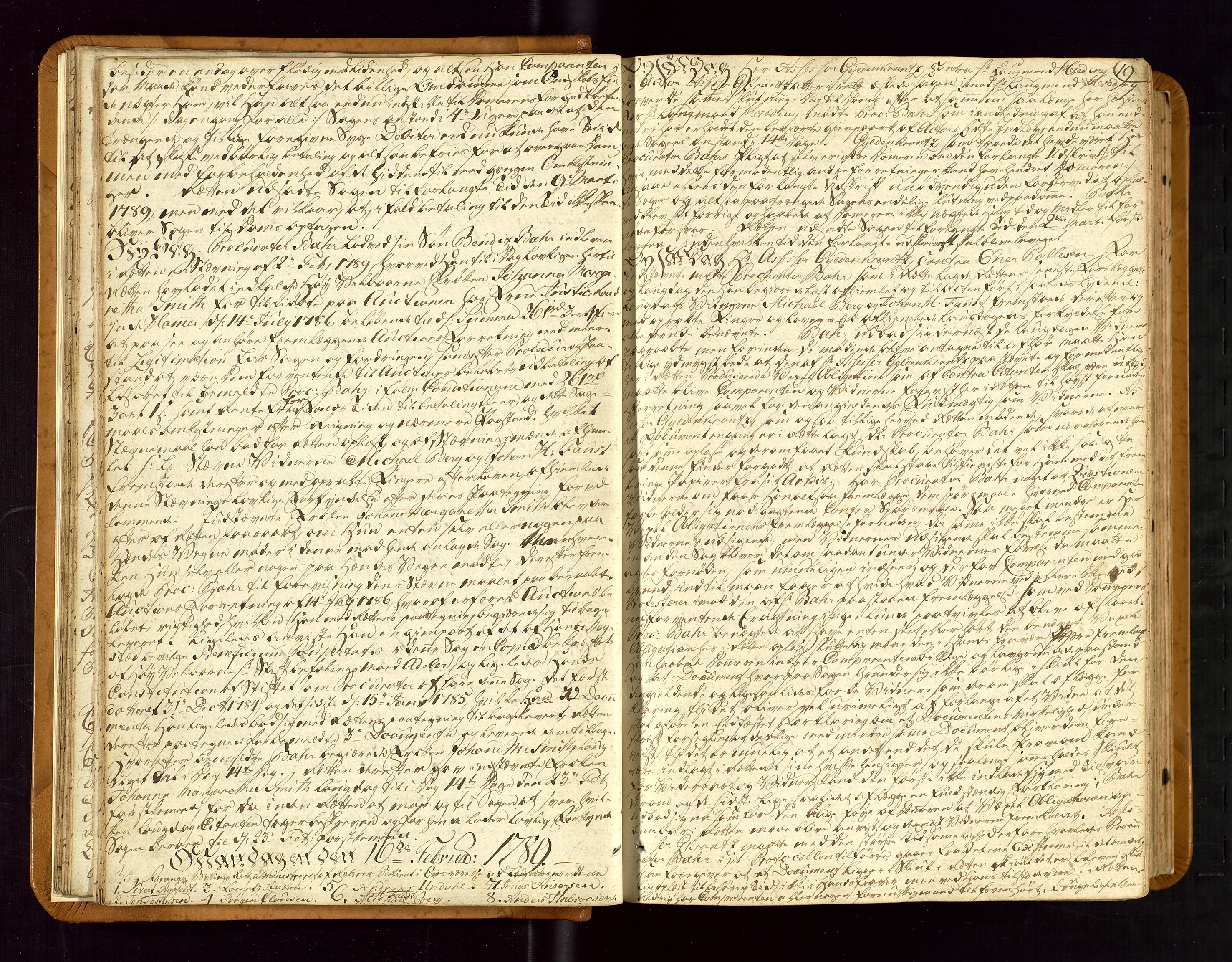 Stavanger byfogd, AV/SAST-A-101408/001/3/30/30BA/L0047: Bytingprotkoll, 1788-1798, p. 18b-19a