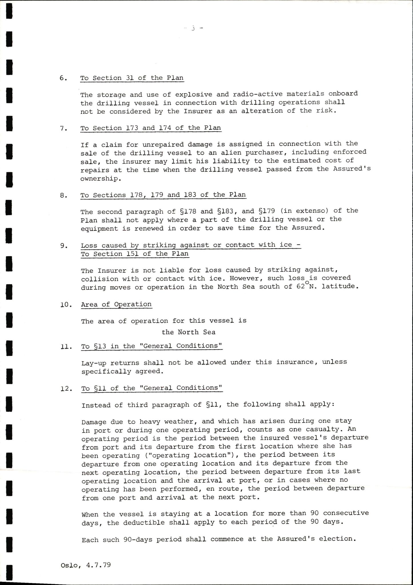 Pa 1503 - Stavanger Drilling AS, AV/SAST-A-101906/2/E/Ec/Eca/L0009: Forsikring, 1975-1980