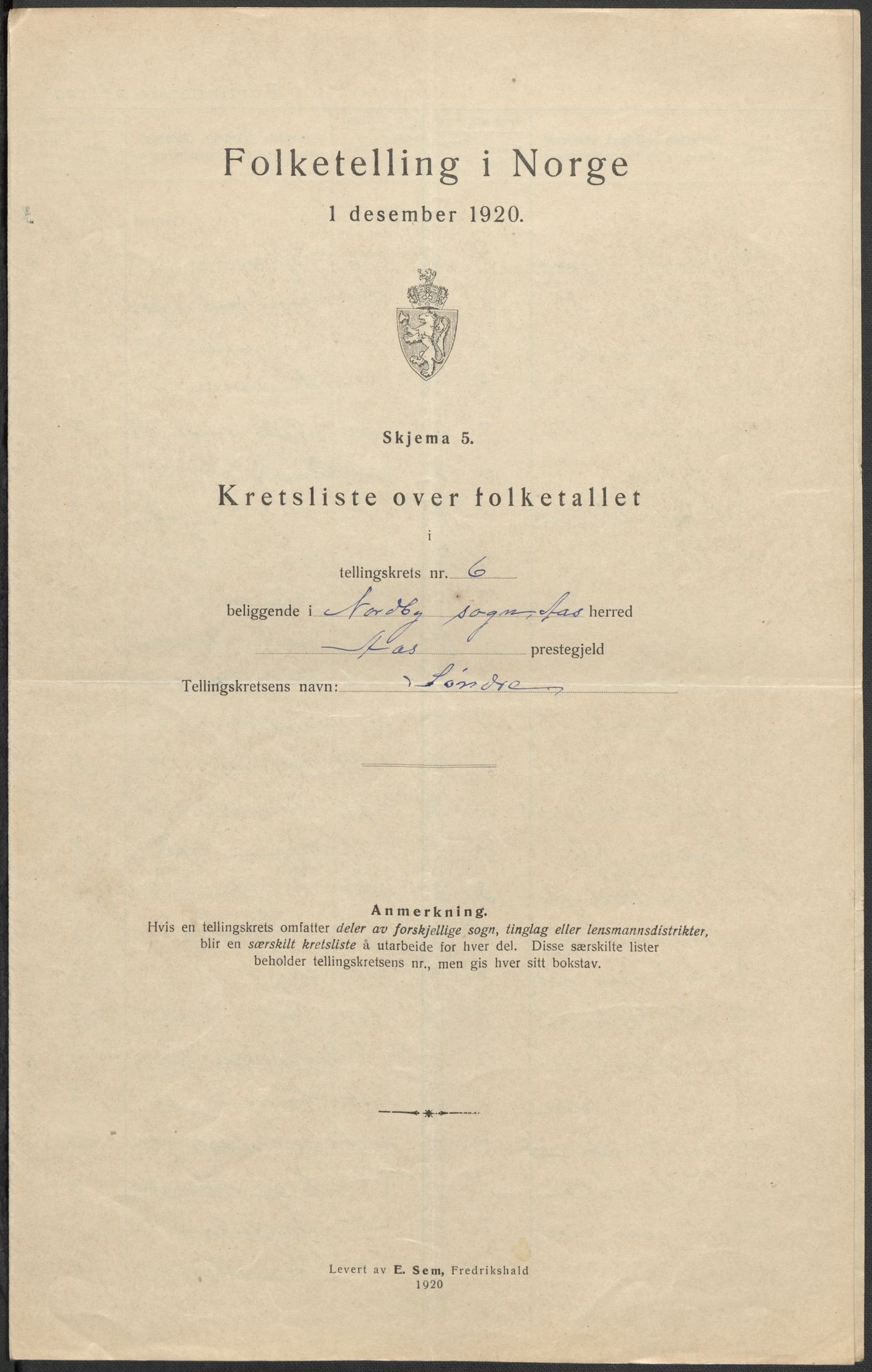 SAO, 1920 census for Ås, 1920, p. 20