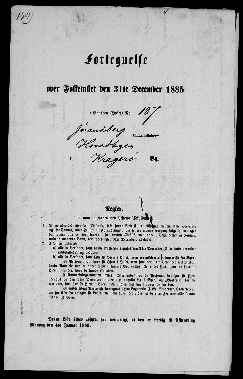 SAKO, 1885 census for 0801 Kragerø, 1885, p. 1388