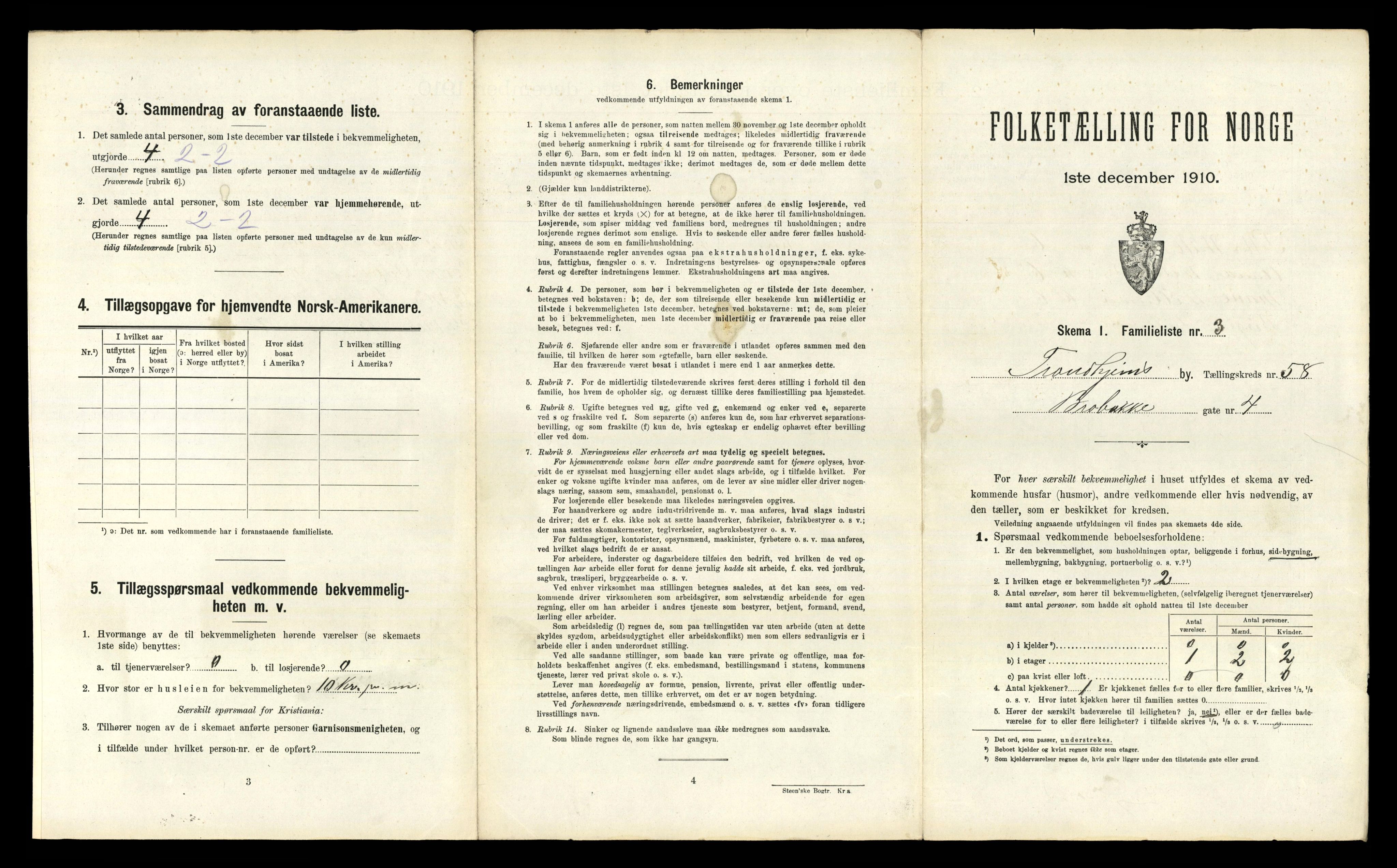 RA, 1910 census for Trondheim, 1910, p. 14621