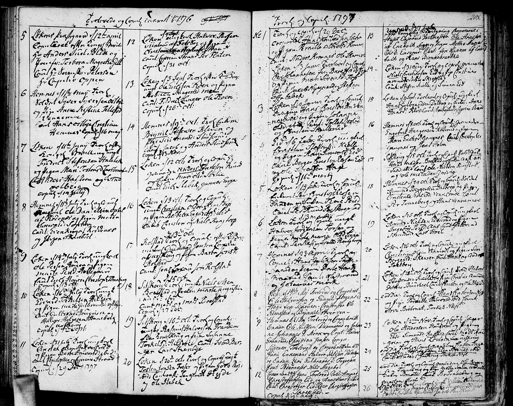 Høland prestekontor Kirkebøker, SAO/A-10346a/F/Fa/L0006: Parish register (official) no. I 6, 1794-1814, p. 208